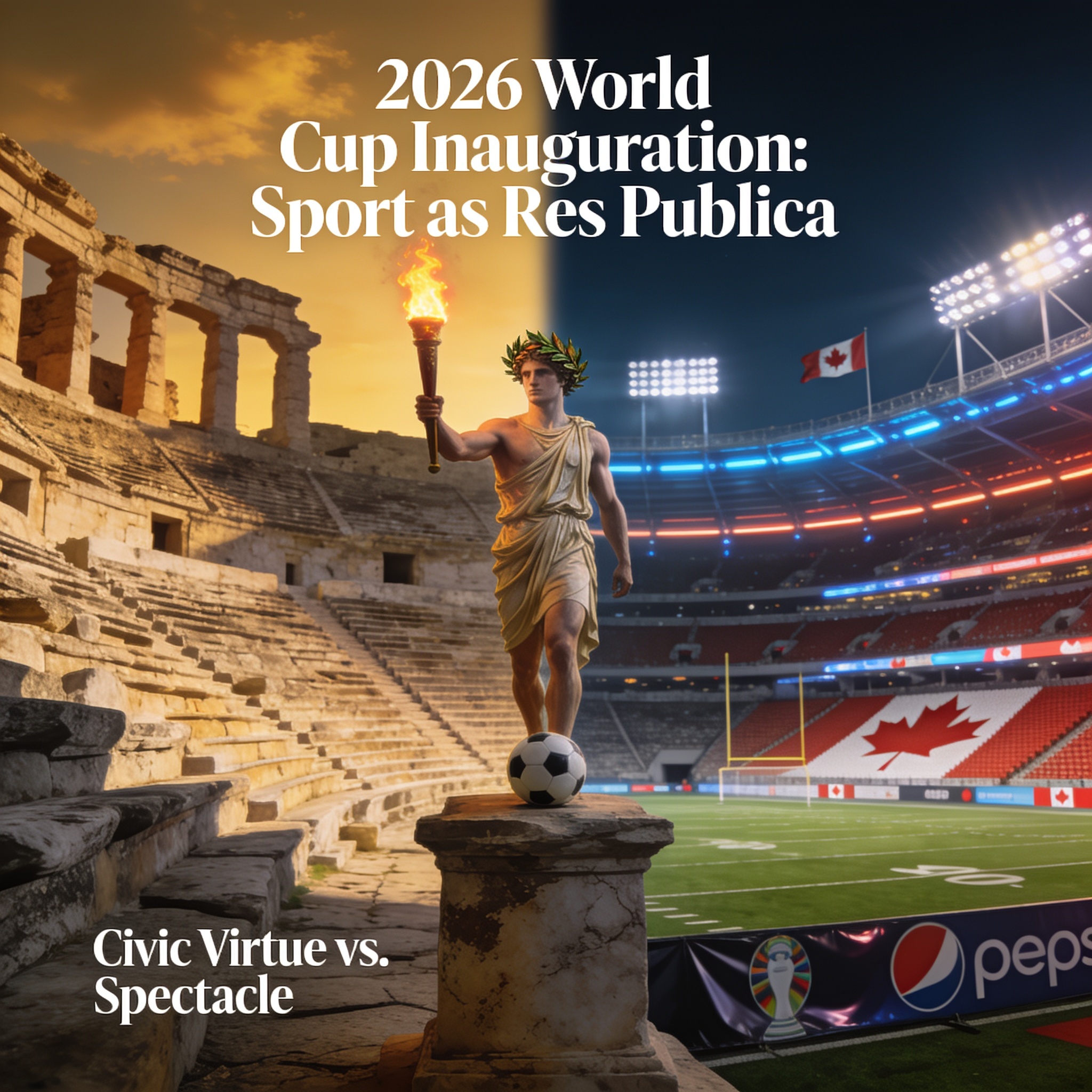 El deporte como res publica en tiempos de espectáculo — Deportes, ilustración editorial