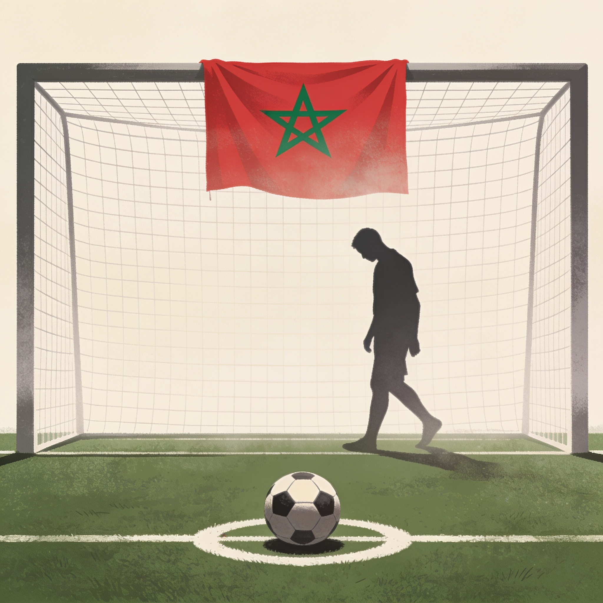 El penal fallado y la tensión entre el talento y el destino — Deportes, ilustración editorial