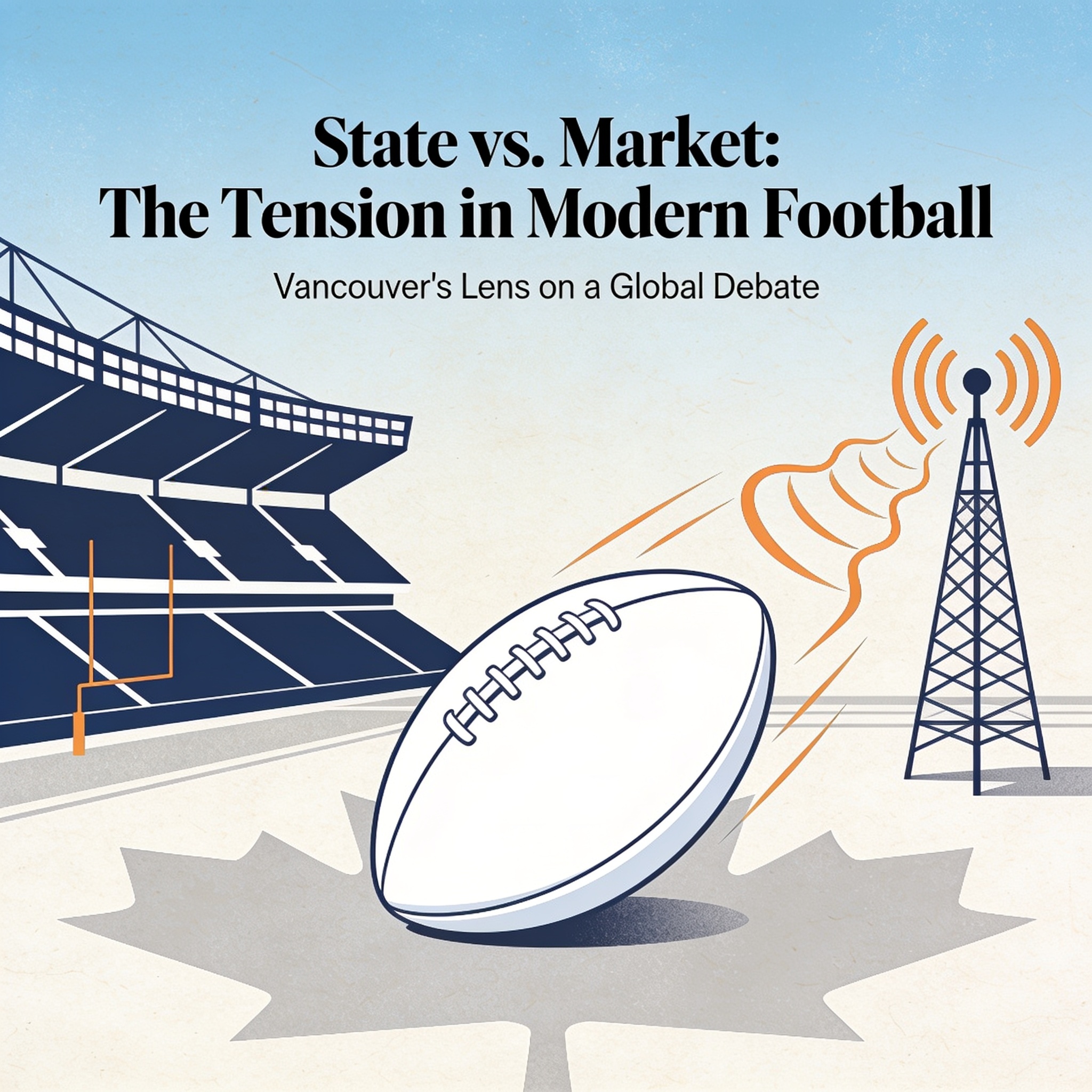 ¿Qué queda del fútbol cuando el Estado lo arquitecta y el mercado lo transmite? — Deportes, ilustración editorial