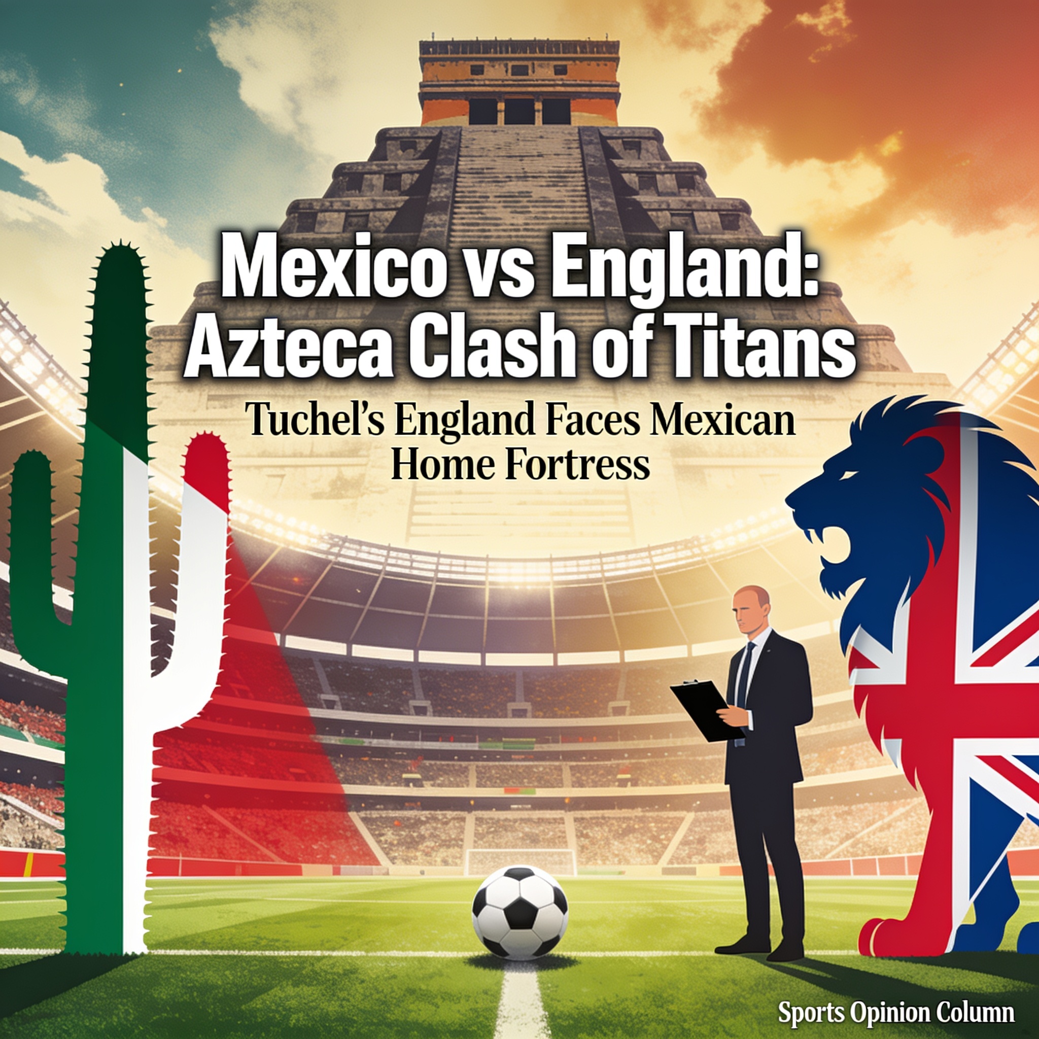 ¿Puede el Azteca doblegar al fútbol de Tuchel? — Deportes, ilustración editorial