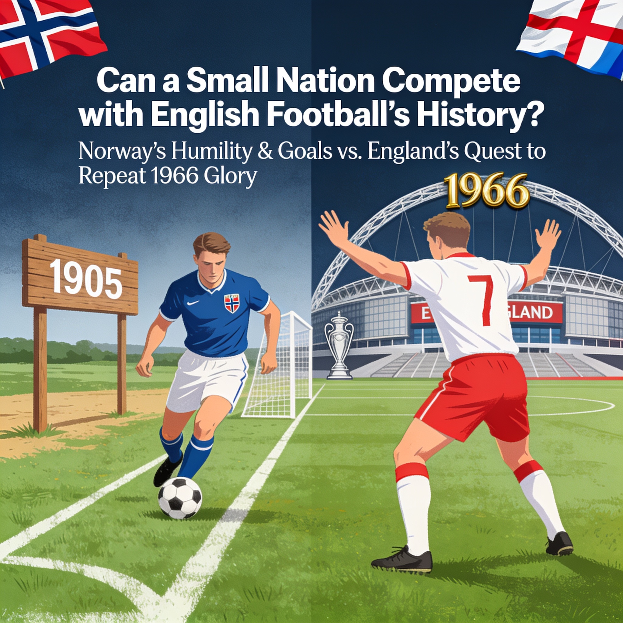 ¿Puede un pequeño Estado nación competir con la historia del fútbol inglés? — Deportes, ilustración editorial