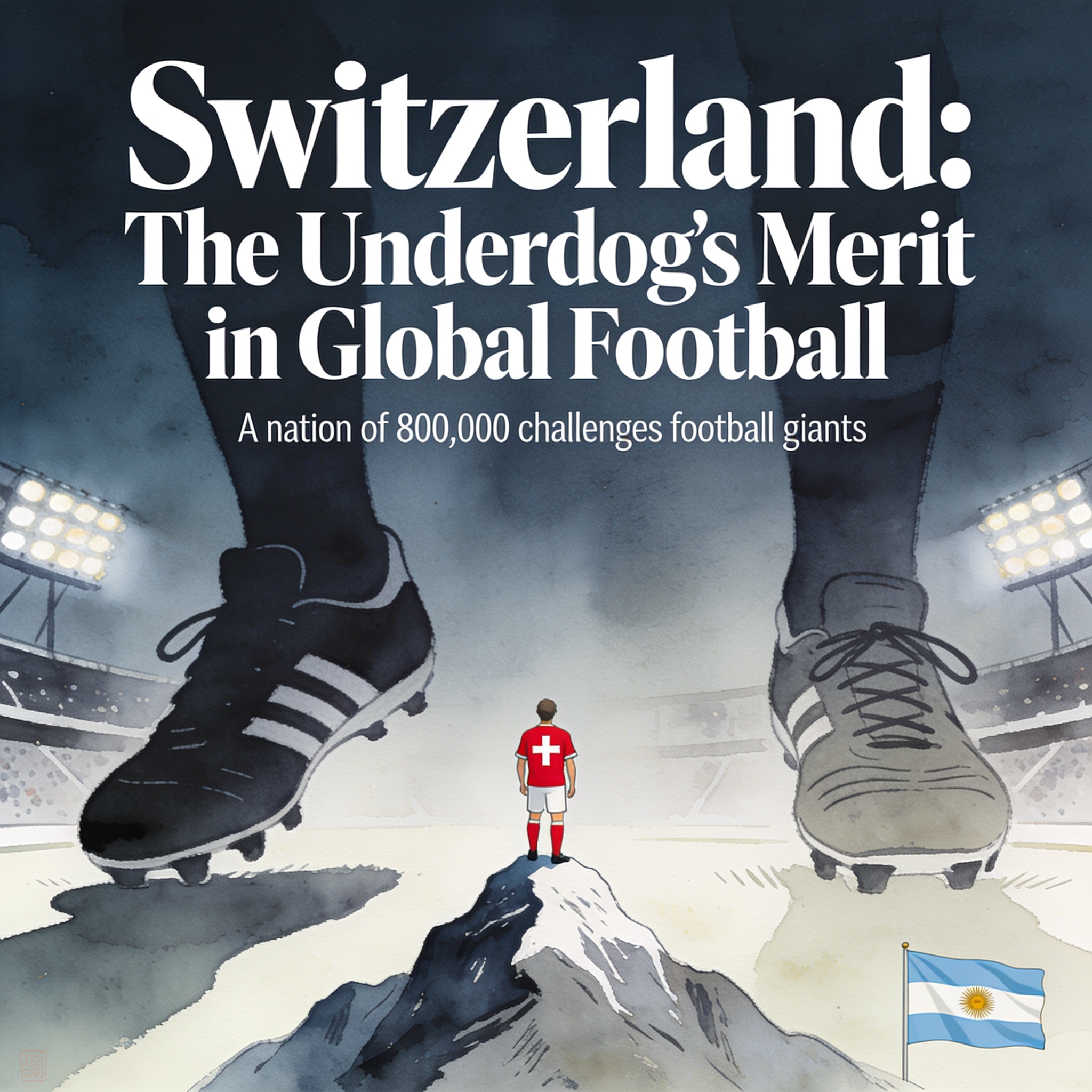 ¿Qué lección deja Suiza sobre el mérito en tiempos del fútbol globalizado? — Deportes, ilustración editorial