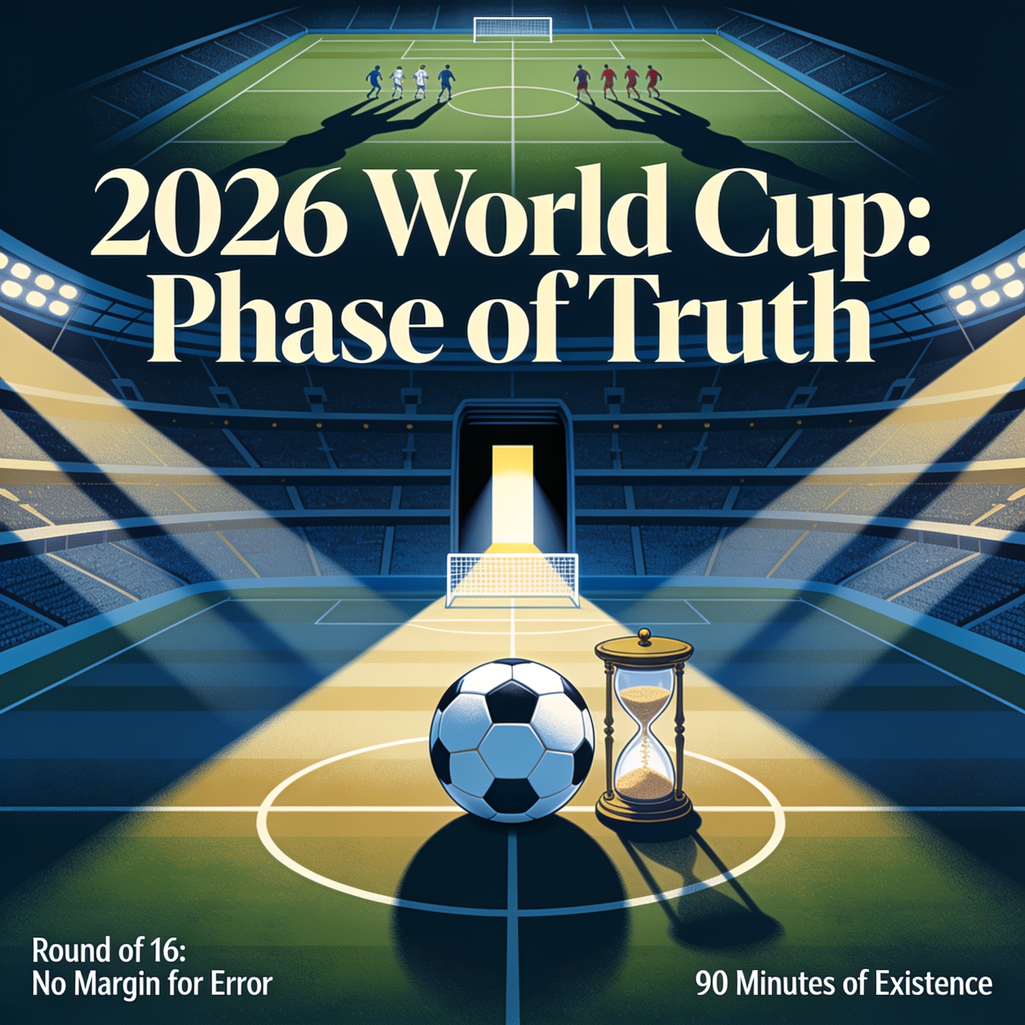 El Mundial 2026 entra en su fase de verdad — Deportes, ilustración editorial