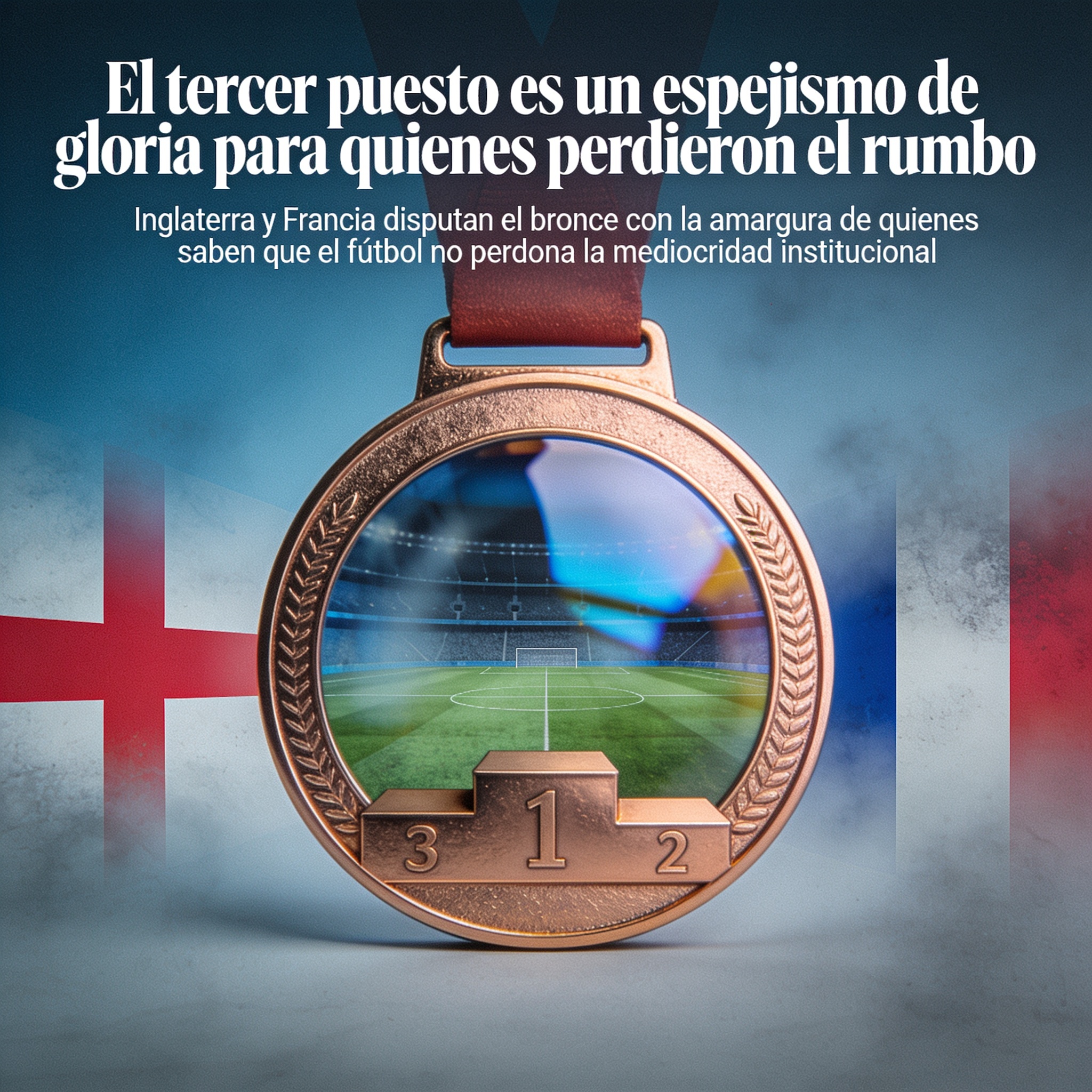 El tercer puesto es un espejismo de gloria para quienes perdieron el rumbo — Deportes, ilustración editorial