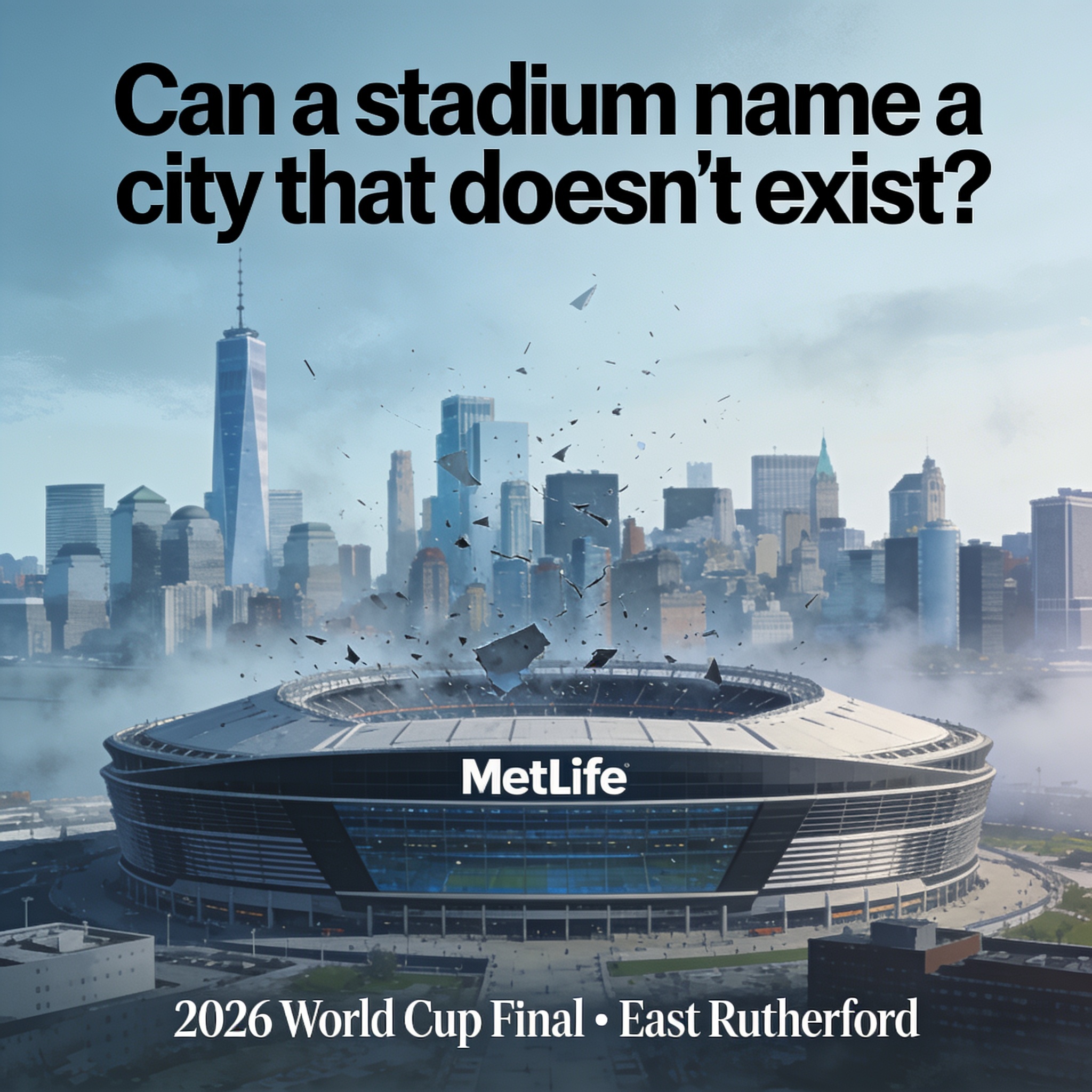 ¿Puede un estadio nombrar a una ciudad que no existe? — Deportes, ilustración editorial