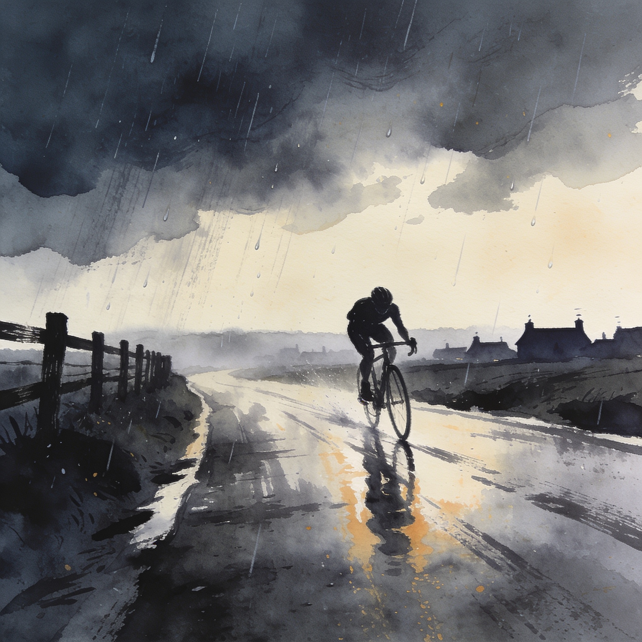 ¿Puede la lluvia en Nevers alterar el orden del sprint? — Deportes, ilustración editorial