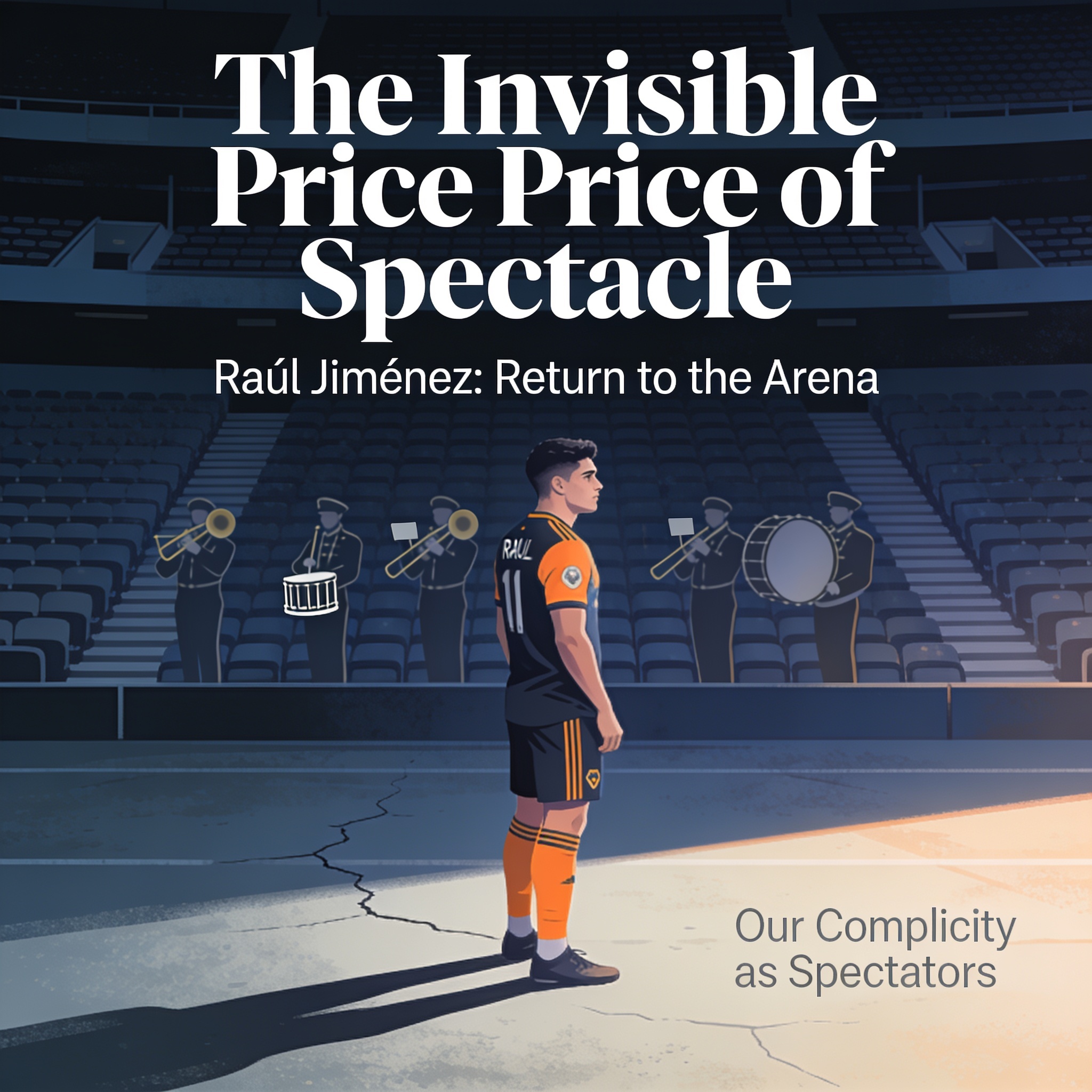 La banda de Jiménez y el precio invisible del espectáculo — Deportes, ilustración editorial