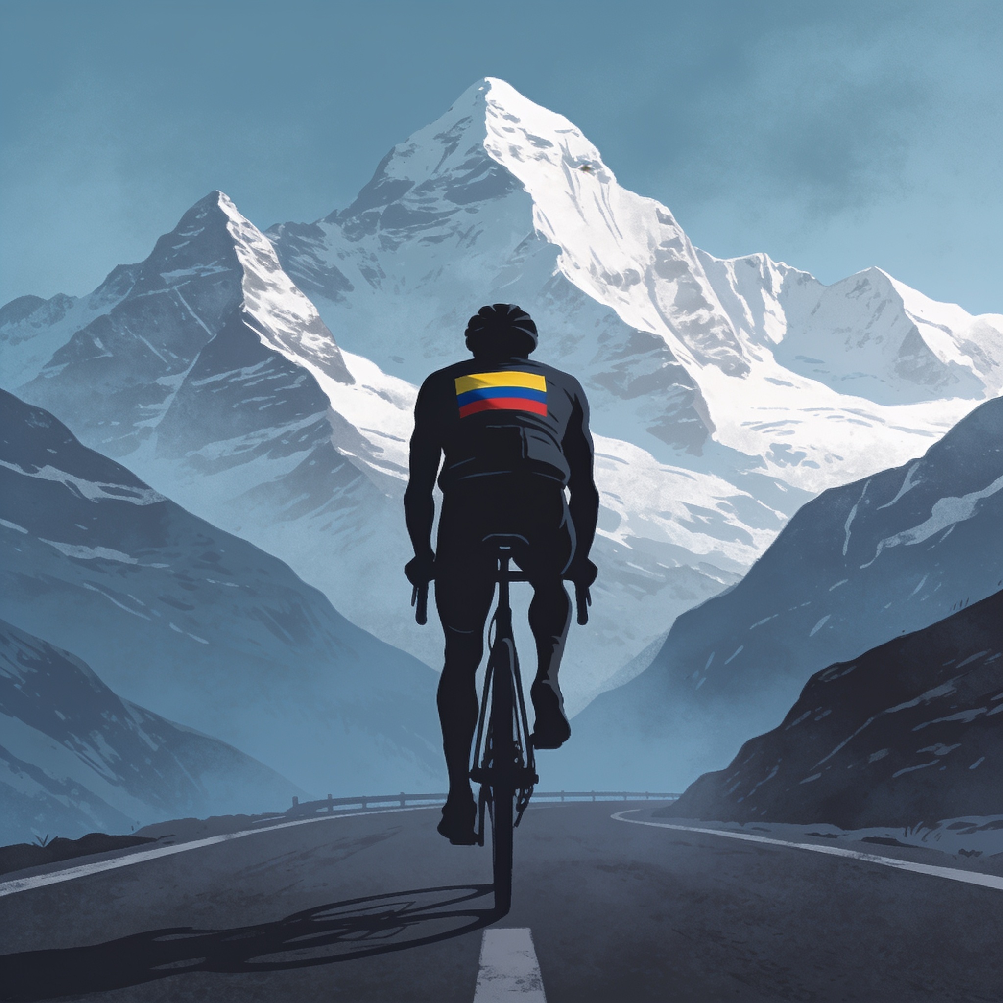Egan Bernal y la dignidad de pedalear cuando la cima ya no es nuestra — Deportes, ilustración editorial