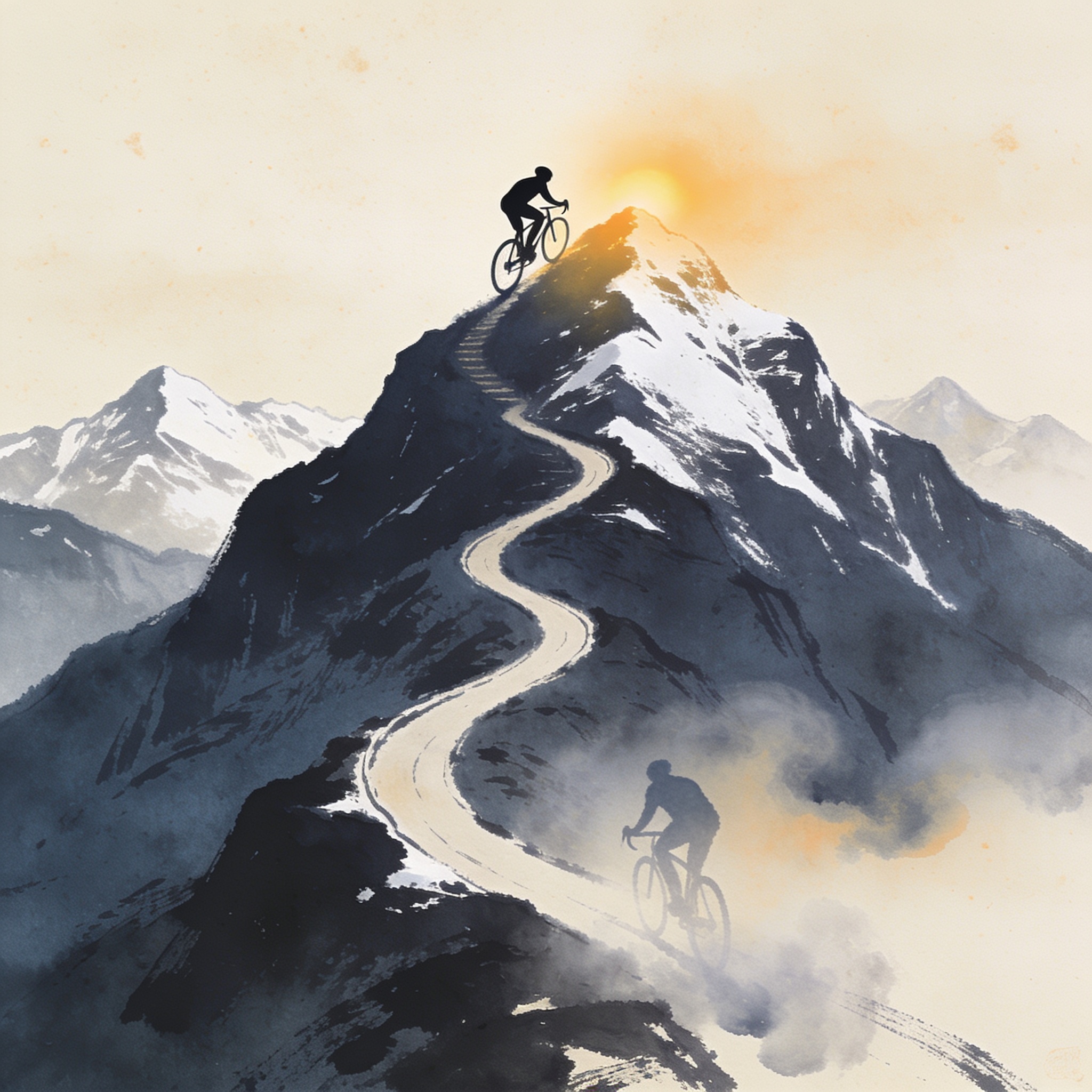 El Tour de Francia recuerda que la gloria y la fragilidad pedalean juntas — Deportes, ilustración editorial