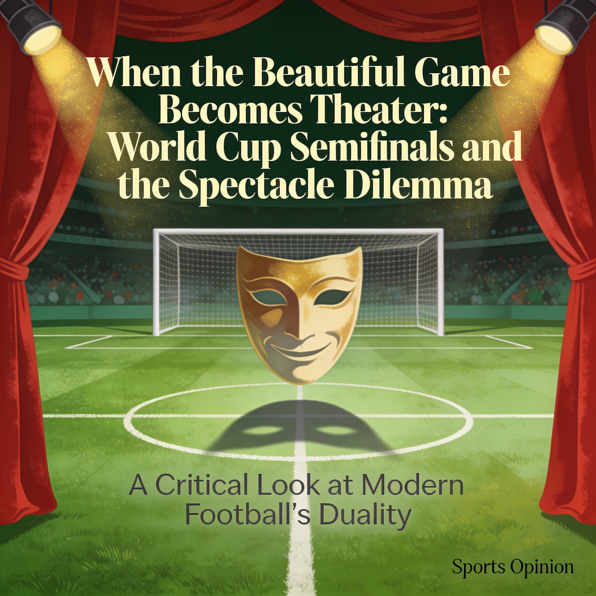 ¿Qué queda del fútbol cuando el espectáculo devora al juego? — Deportes, ilustración editorial