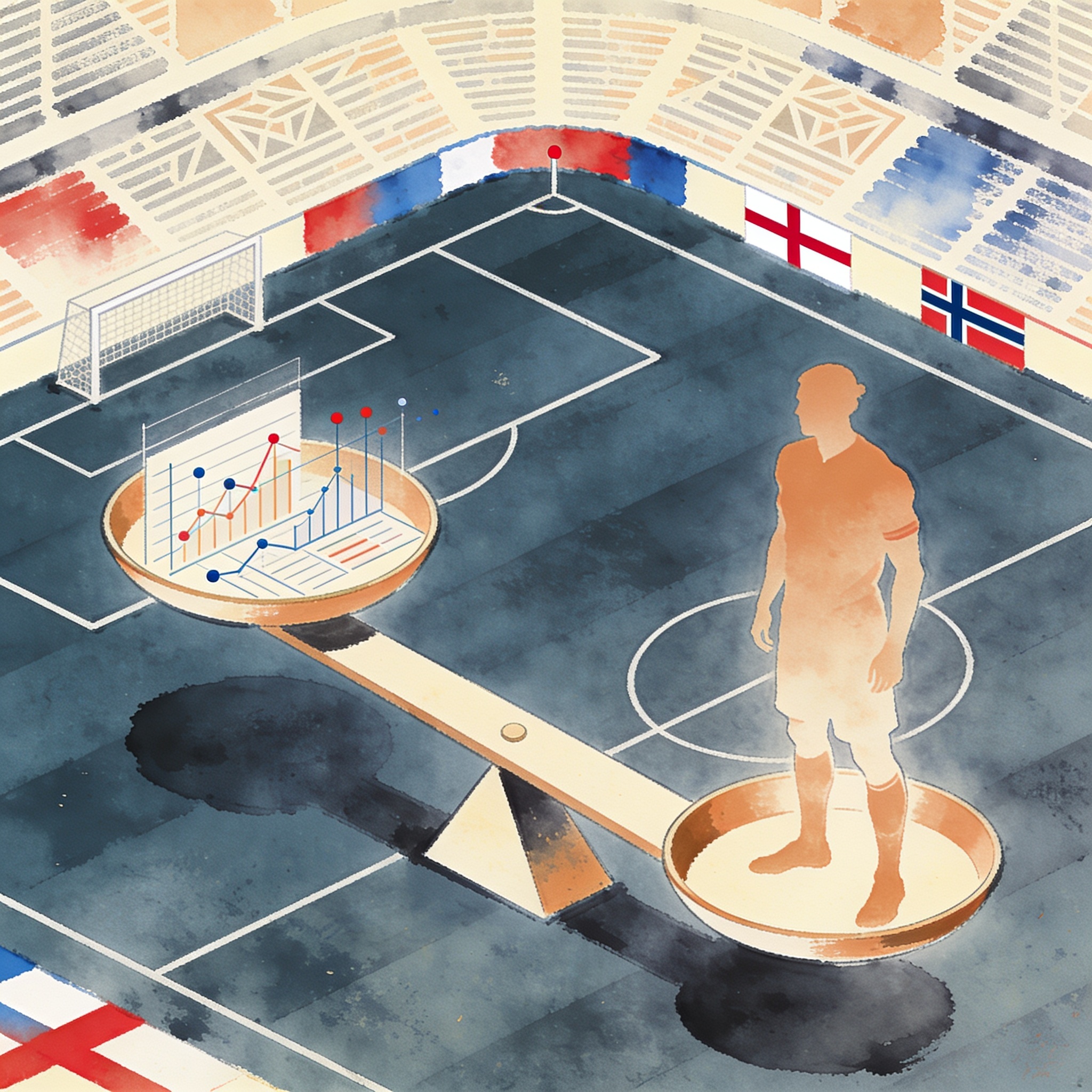 ¿Qué mide realmente el favoritismo en el fútbol contemporáneo? — Deportes, ilustración editorial