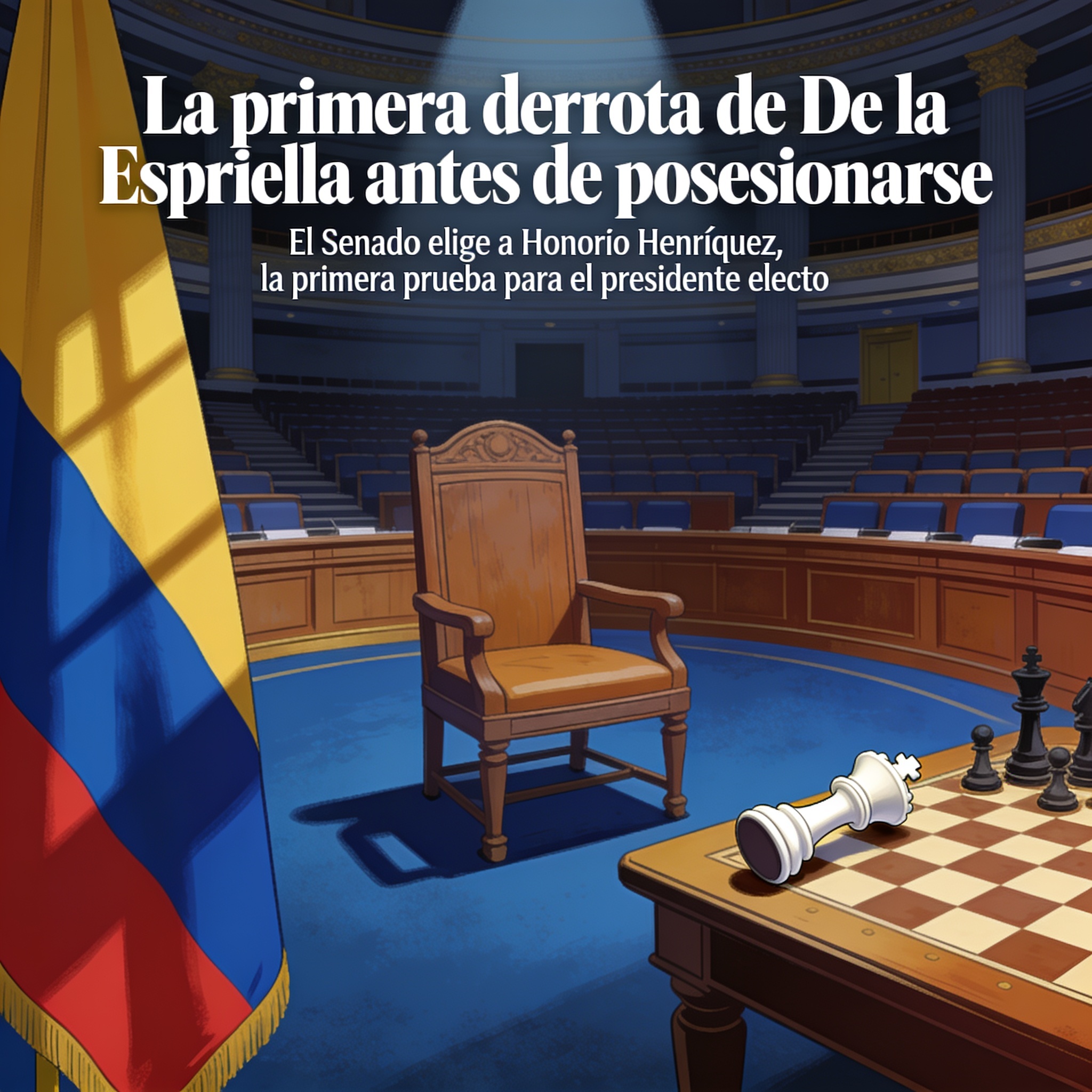 La primera derrota de De la Espriella antes de posesionarse — Política, ilustración editorial