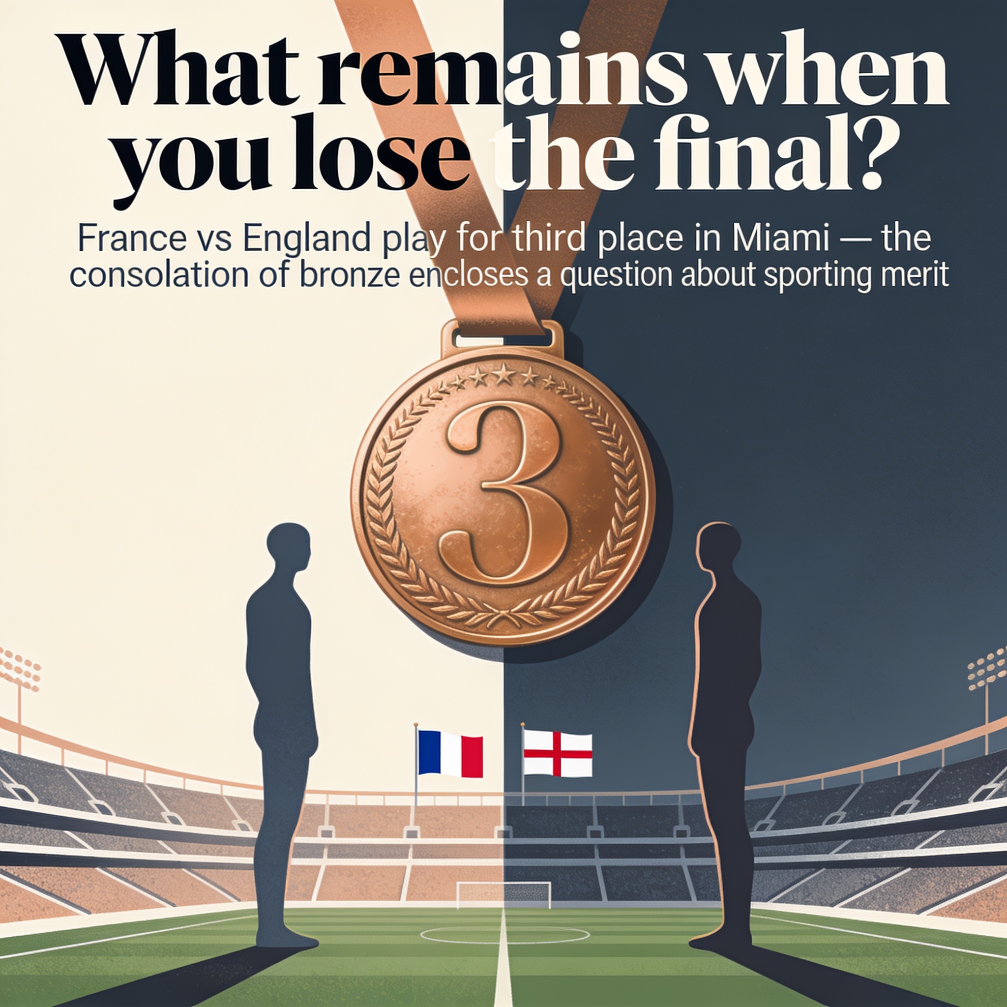 ¿Qué queda cuando se pierde la final? — Deportes, ilustración editorial