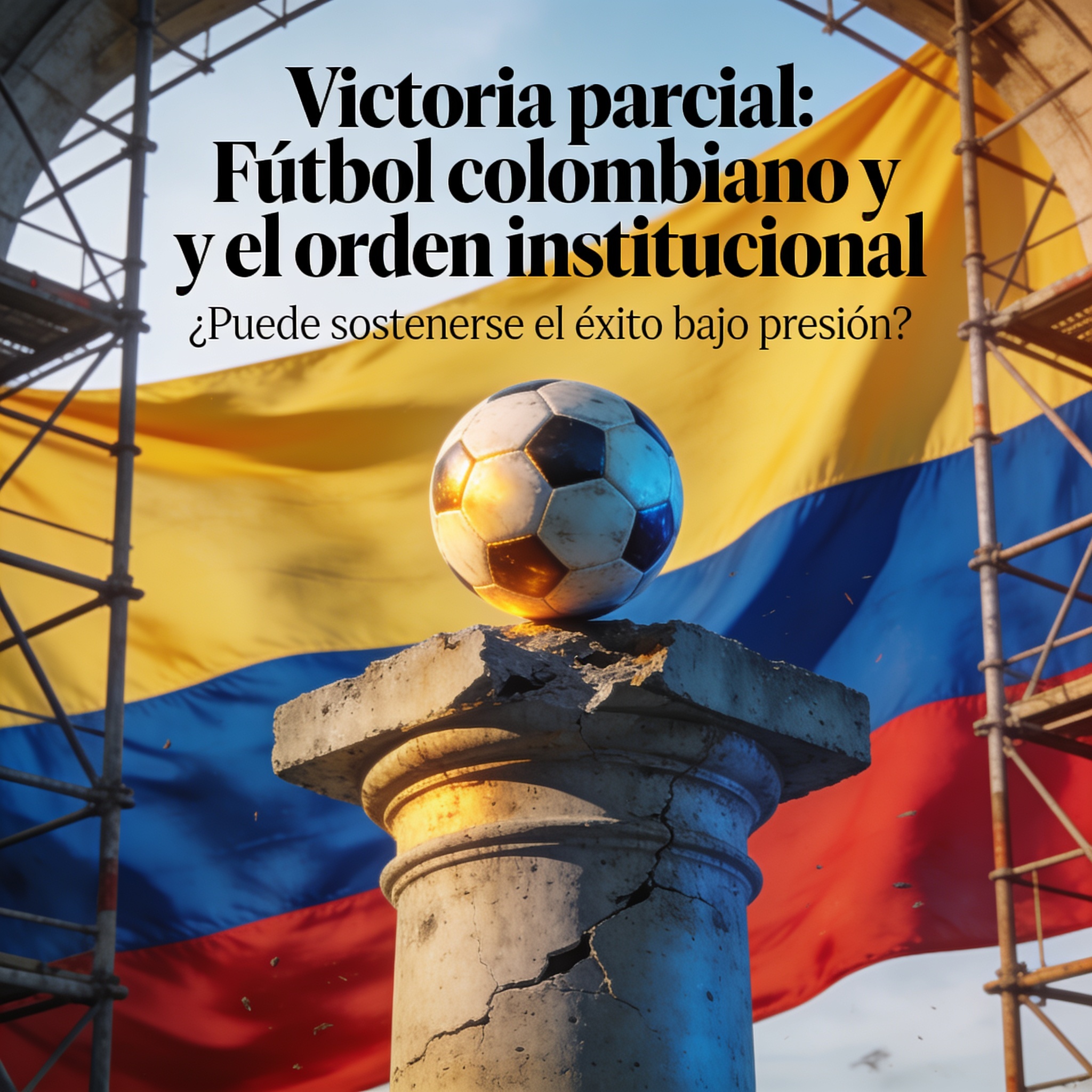 ¿Qué dice el fútbol colombiano sobre nuestra capacidad de orden institucional? — Deportes, ilustración editorial
