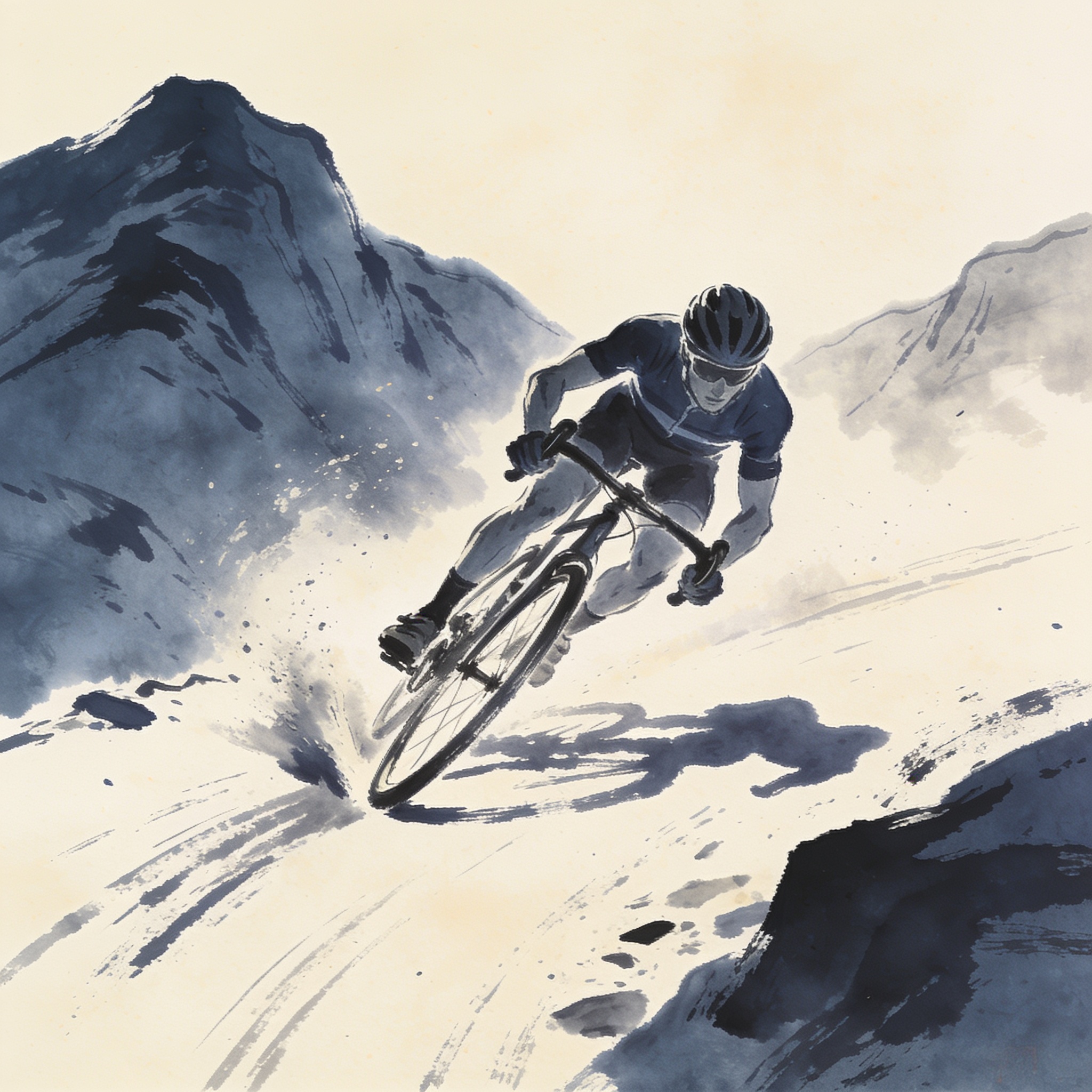 El Tour de Francia sigue sin perdonar a quien duda en el descenso — Deportes, ilustración editorial