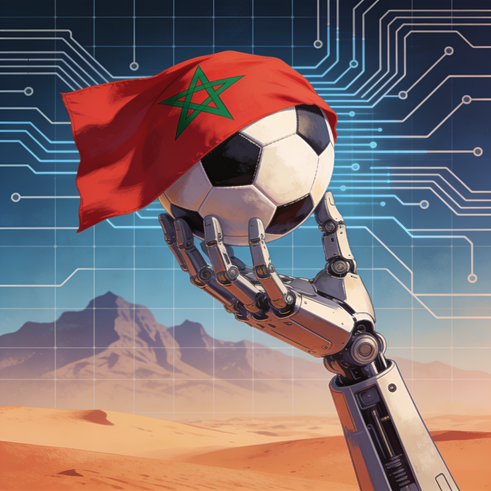 ¿Puede una máquina predecir el destino de Marruecos? — Deportes, ilustración editorial