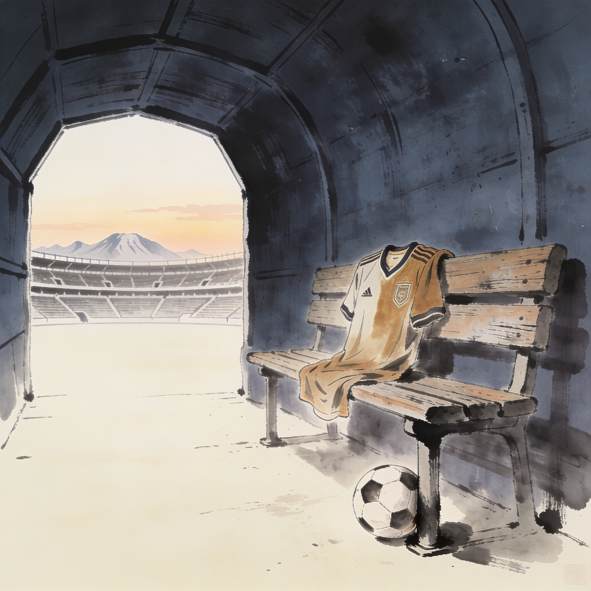 El fútbol como metáfora de la resiliencia institucional — Deportes, ilustración editorial