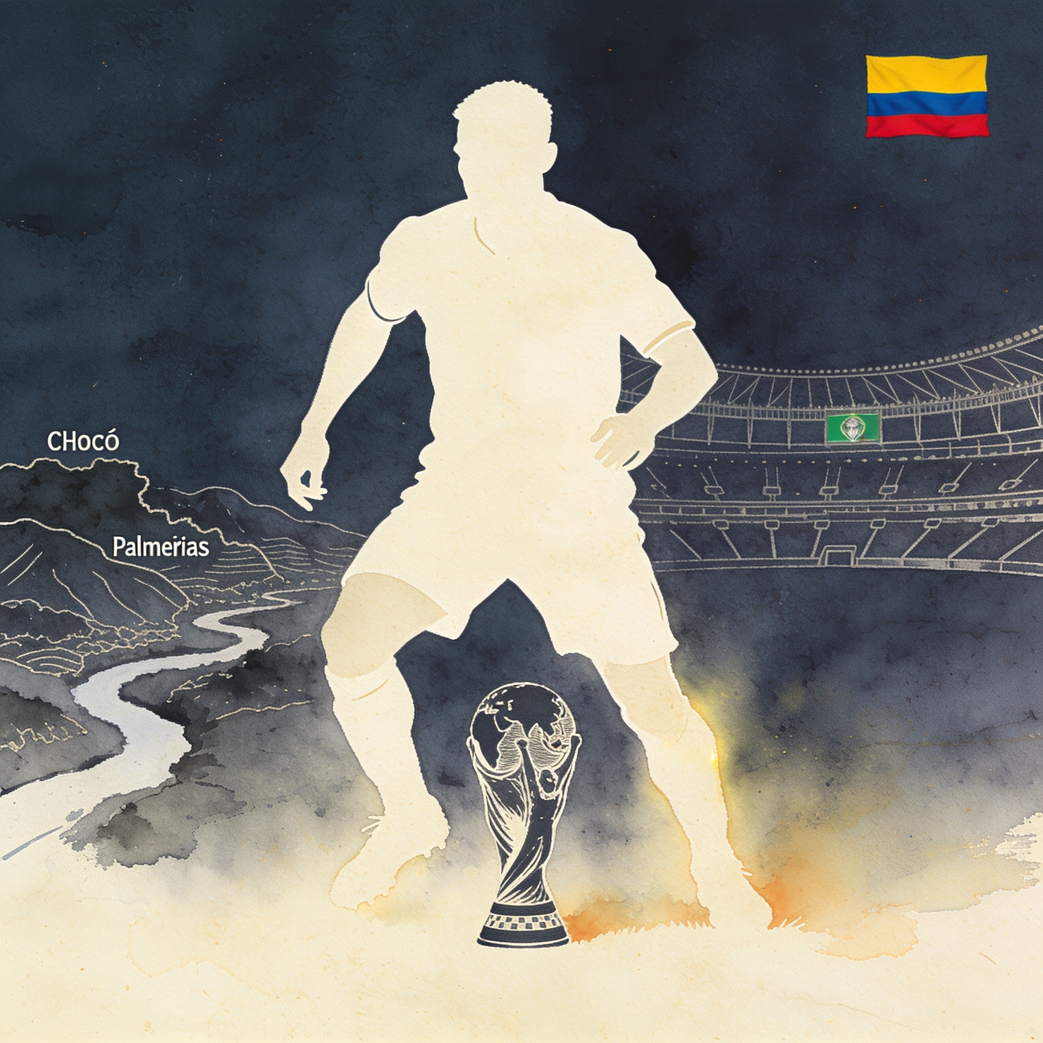 Jhon Arias y la virtud de volver bien del Mundial — Deportes, ilustración editorial