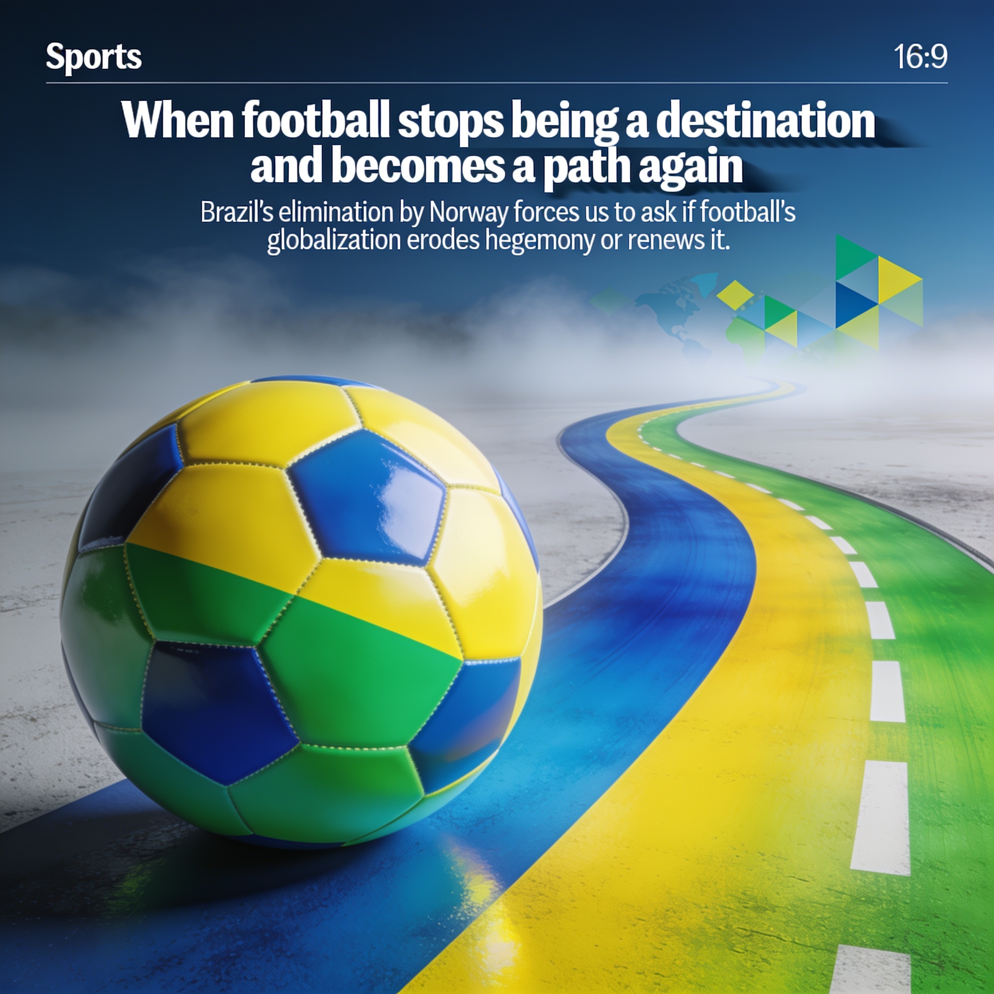 Cuando el fútbol deja de ser destino y vuelve a ser camino — Deportes, ilustración editorial