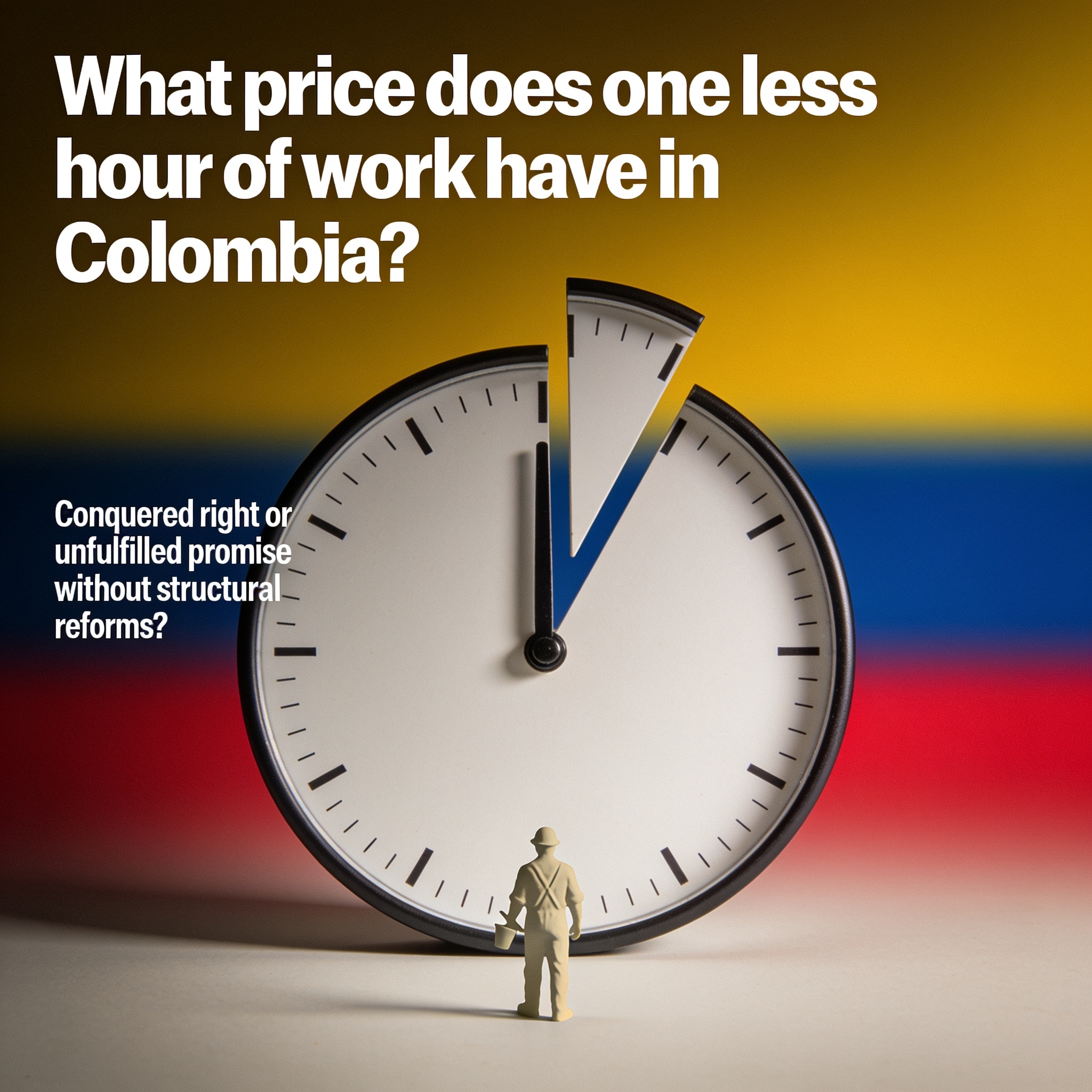 ¿Qué precio tiene una hora menos de trabajo en Colombia? — Análisis, ilustración editorial