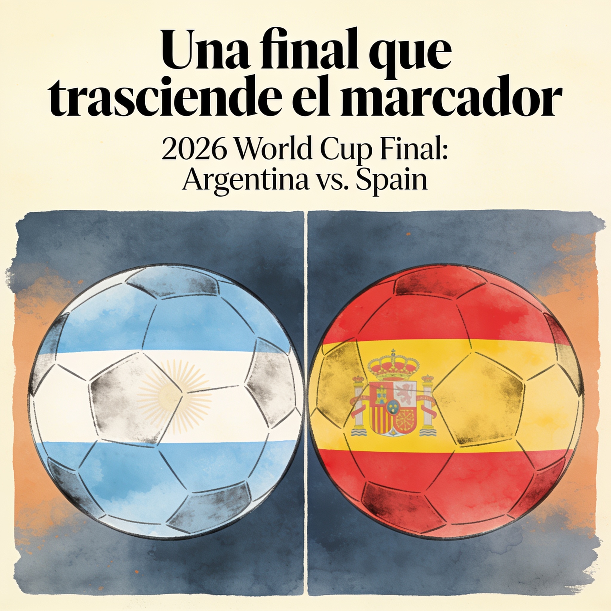 Una final que trasciende el marcador — Deportes, ilustración editorial