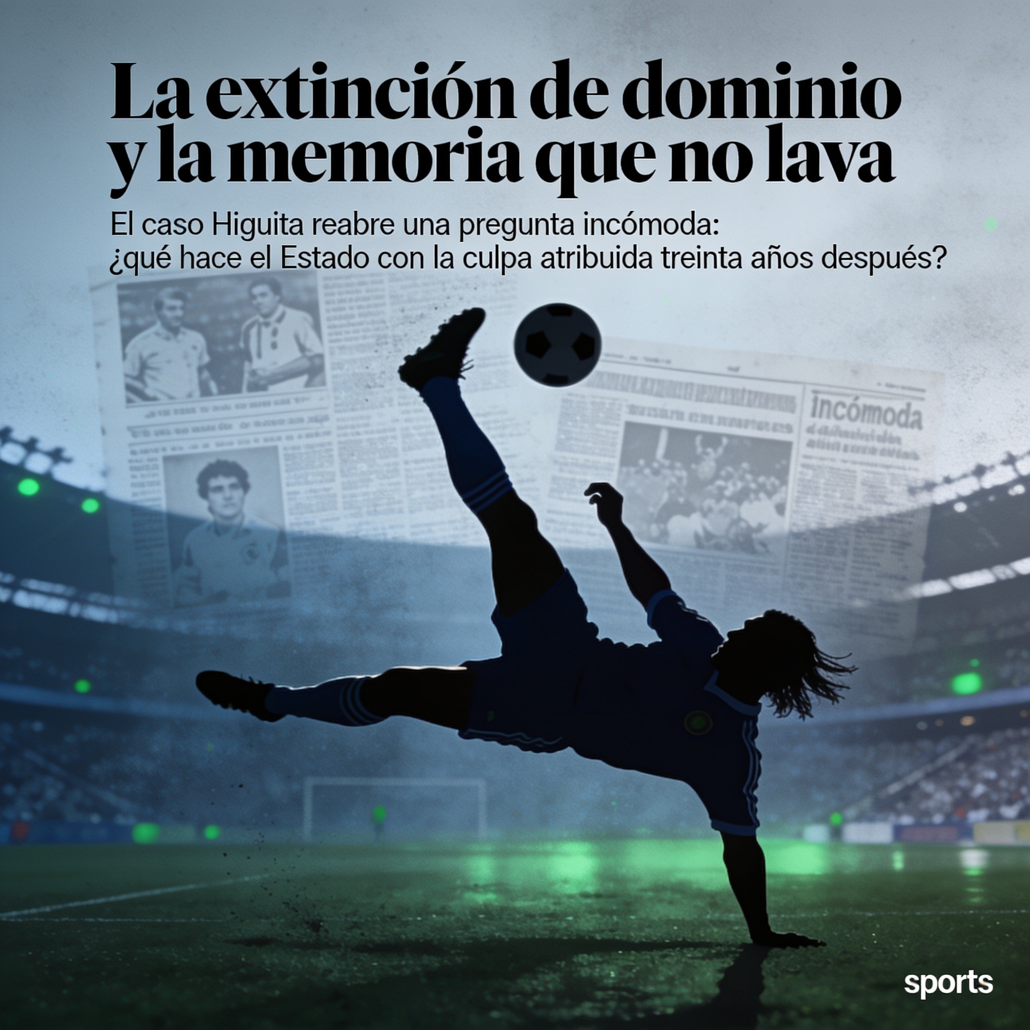 La extinción de dominio y la memoria que no lava — Deportes, ilustración editorial