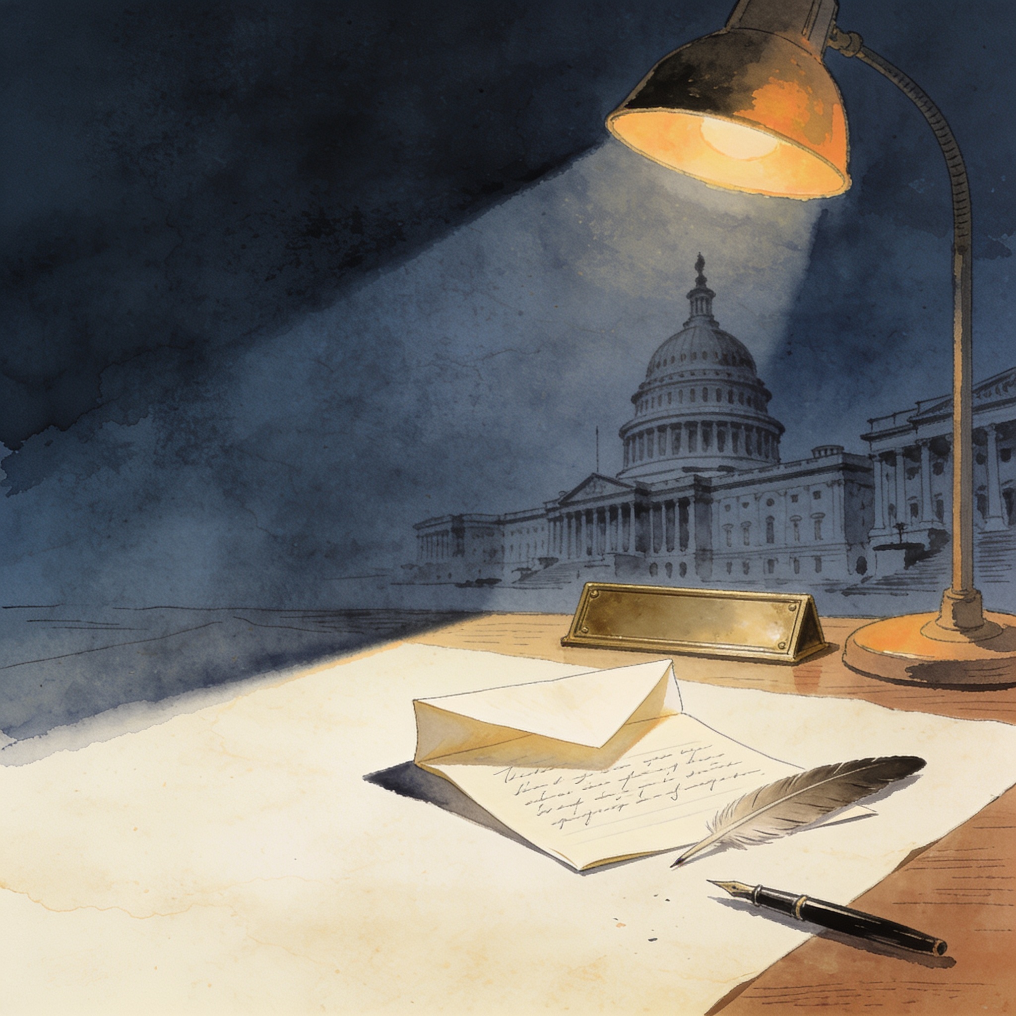 Galán le pasa la tarea a la Fiscalía — Política, ilustración editorial