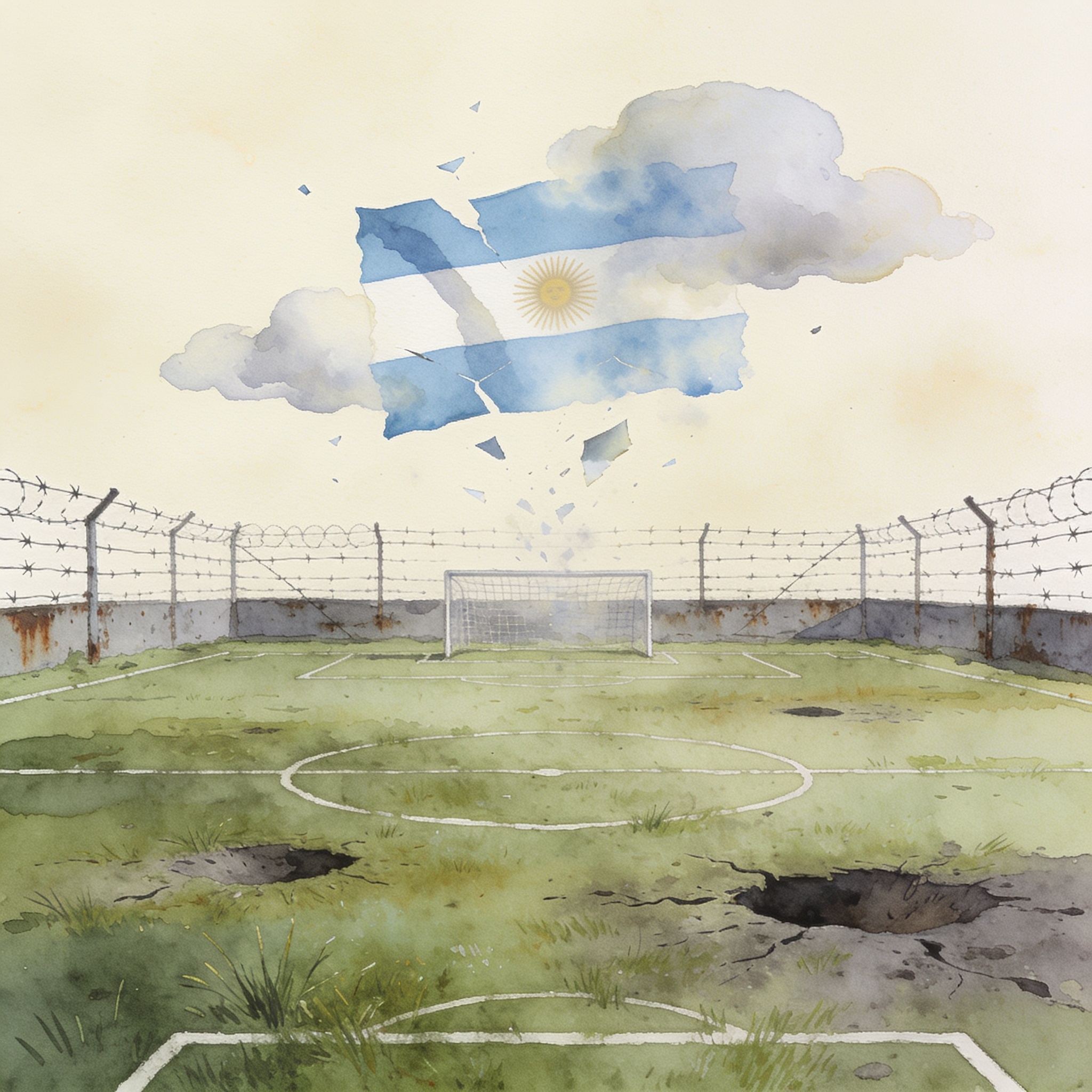 ¿Es el fútbol territorio libre de la política o campo minado de la soberanía? — Deportes, ilustración editorial
