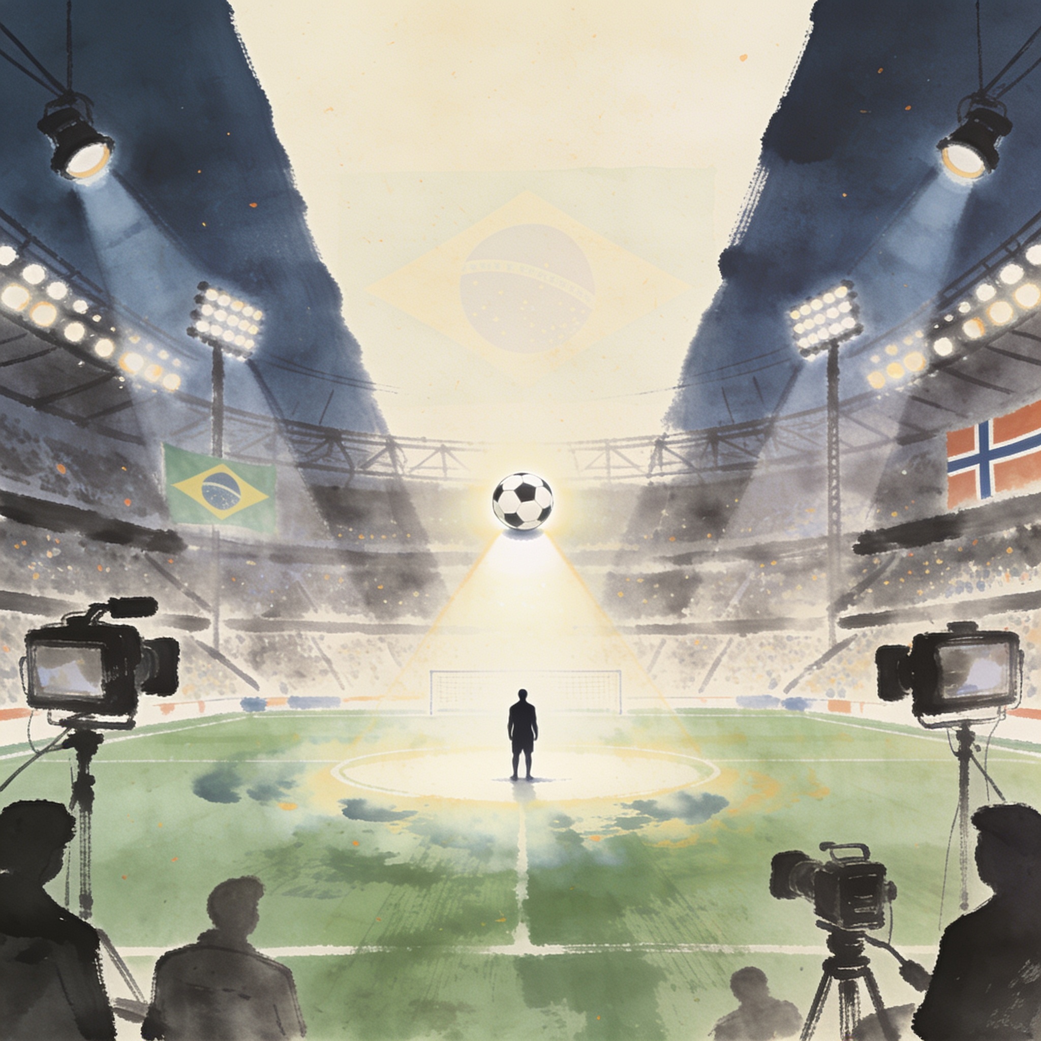 ¿Qué queda del fútbol cuando el espectáculo devora al juego? — Deportes, ilustración editorial