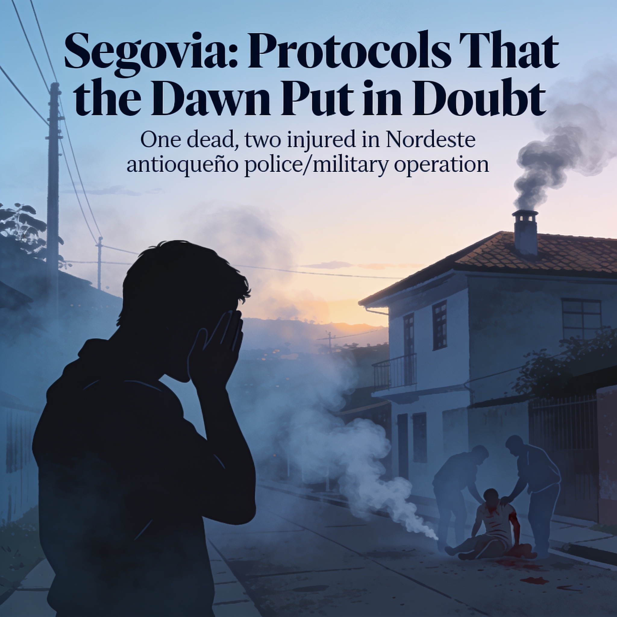 Segovia y los protocolos que la madrugada puso en duda — Política, ilustración editorial