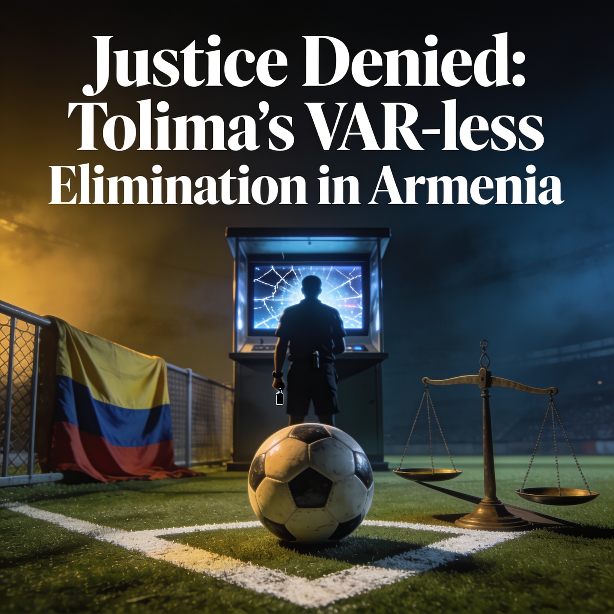 El VAR ausente dejó al Tolima sin apelación en Armenia — Deportes, ilustración editorial