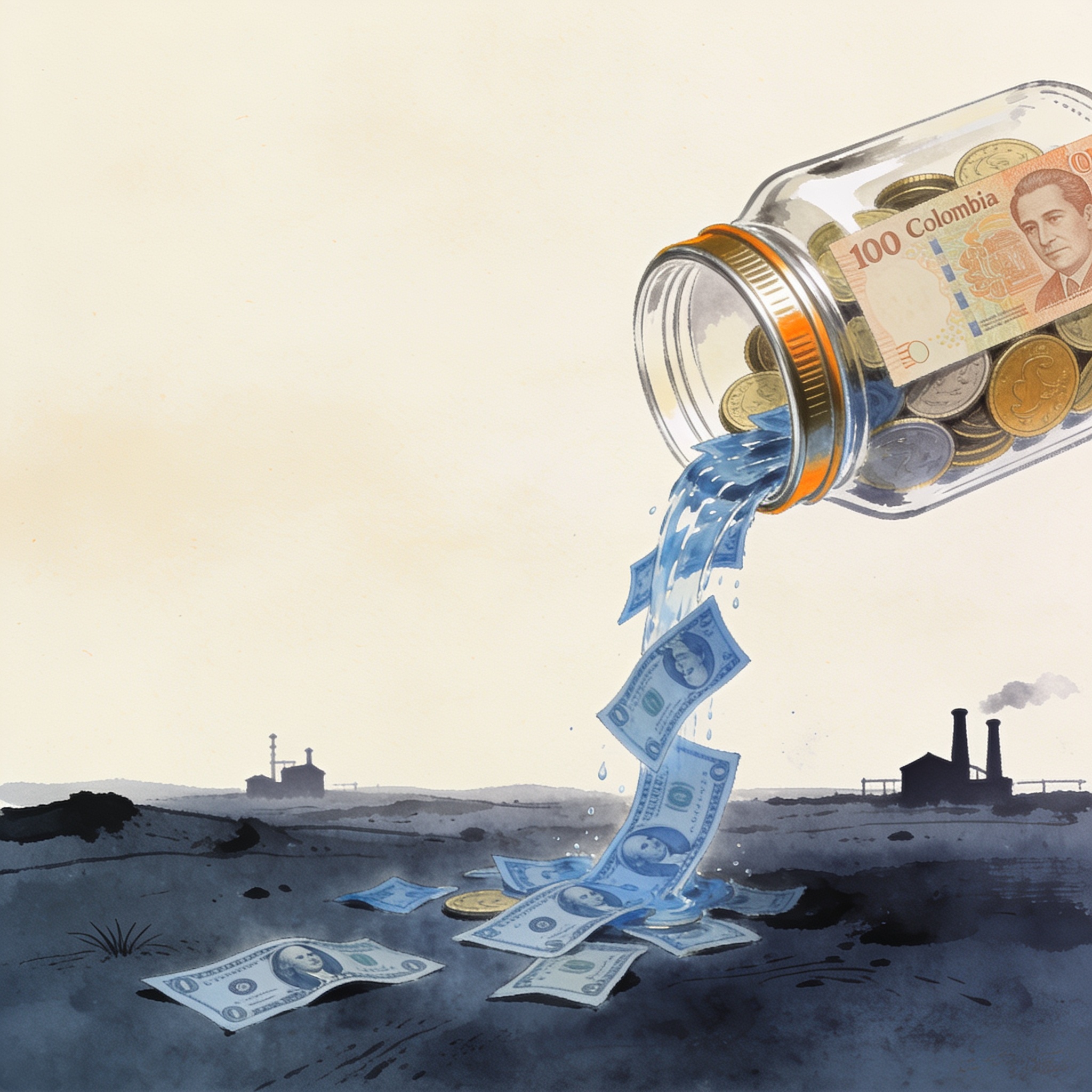 La revaluación del peso pone en jaque al sector exportador — Mercados, ilustración editorial