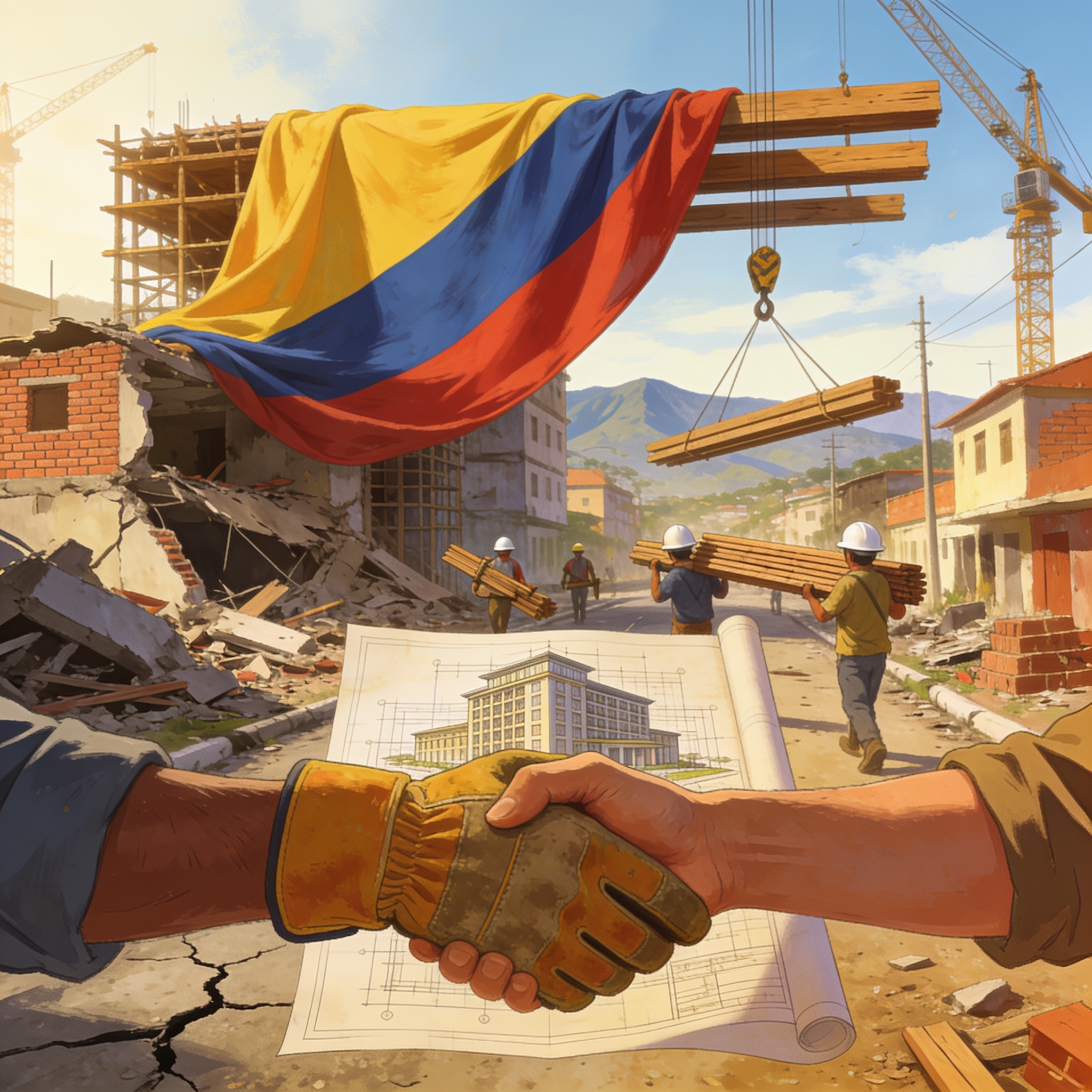 De la Espriella propone un Plan Marshall para el Chocó tras el terremoto — Política, ilustración editorial