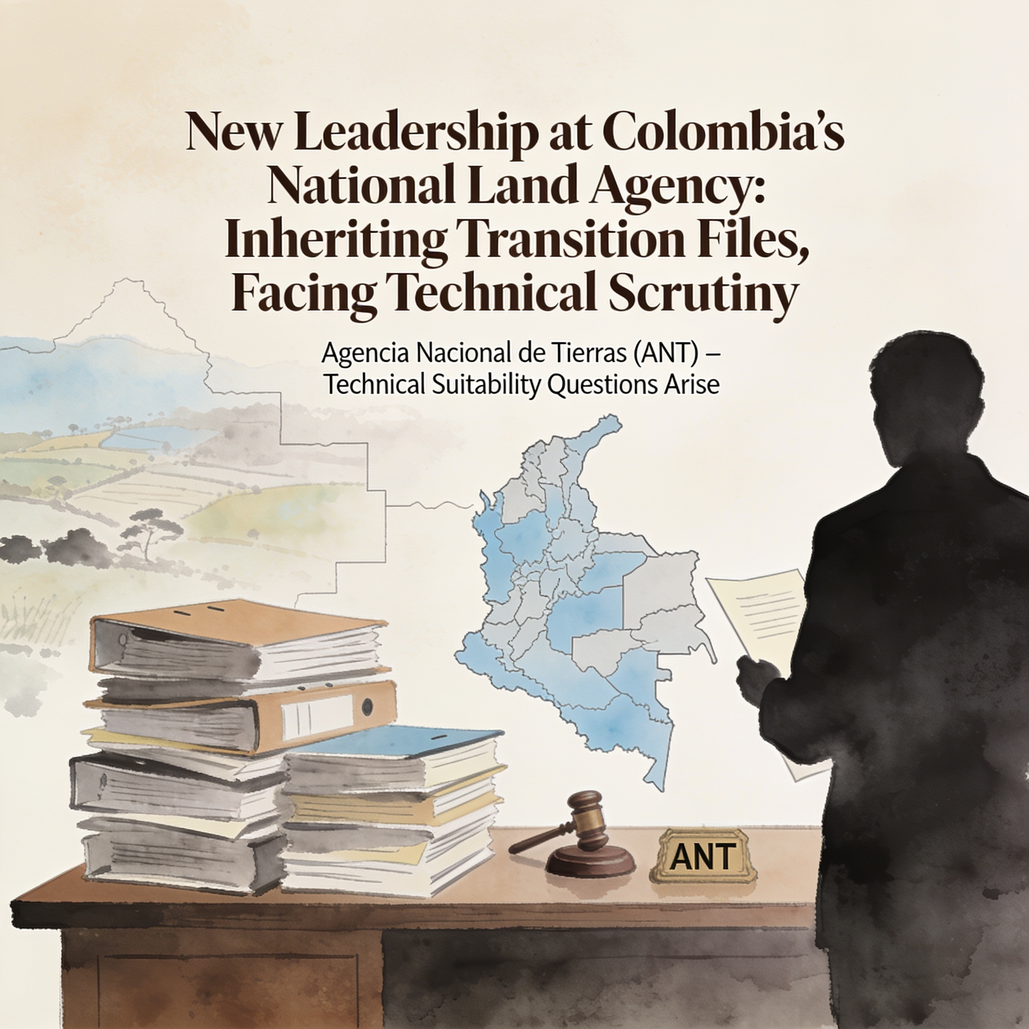 La ANT estrena directora y heredará los expedientes de la transición — Política, ilustración editorial