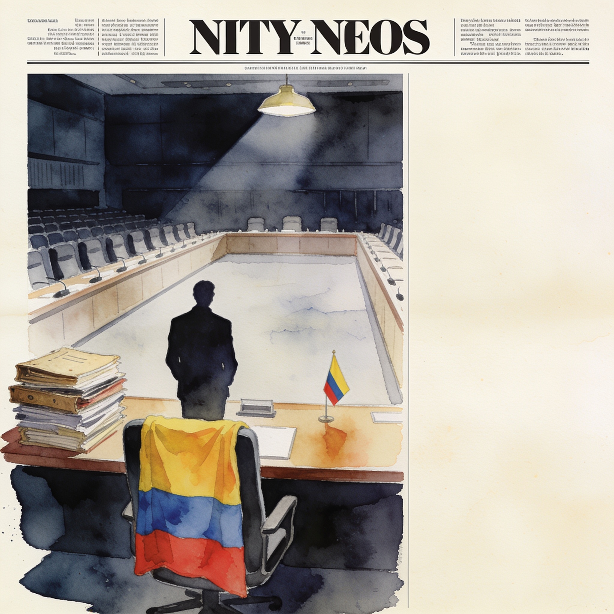 Ordóñez vuelve a la OEA con la misma bandera de siempre — Política, ilustración editorial