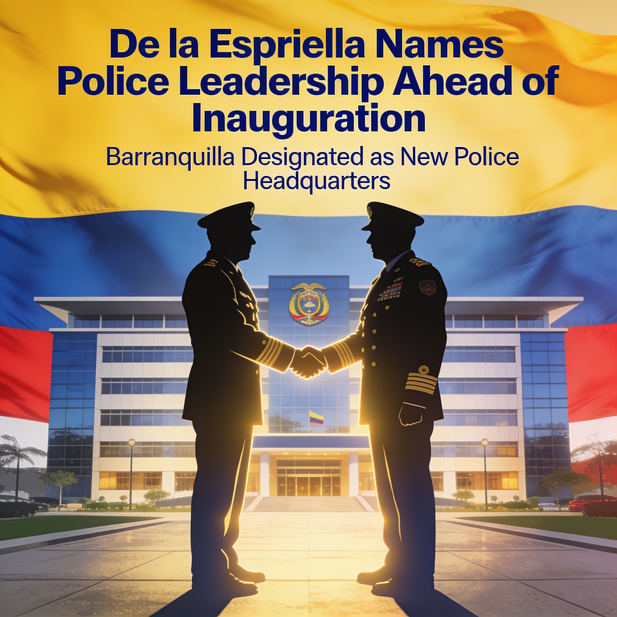 De la Espriella anuncia cúpula policial antes de asumir — Política, ilustración editorial
