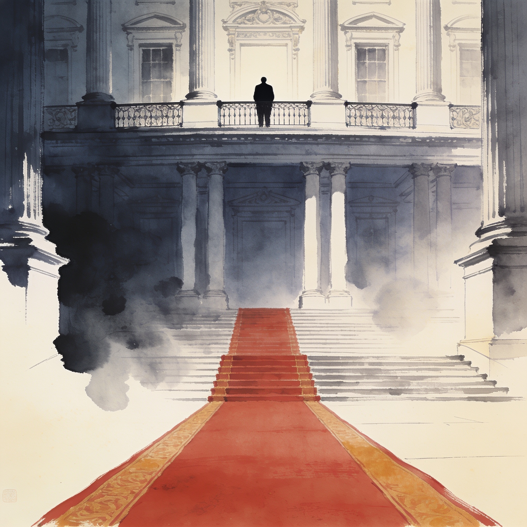 La posesión excluyente de De la Espriella y el tamaño de un gesto — Política, ilustración editorial