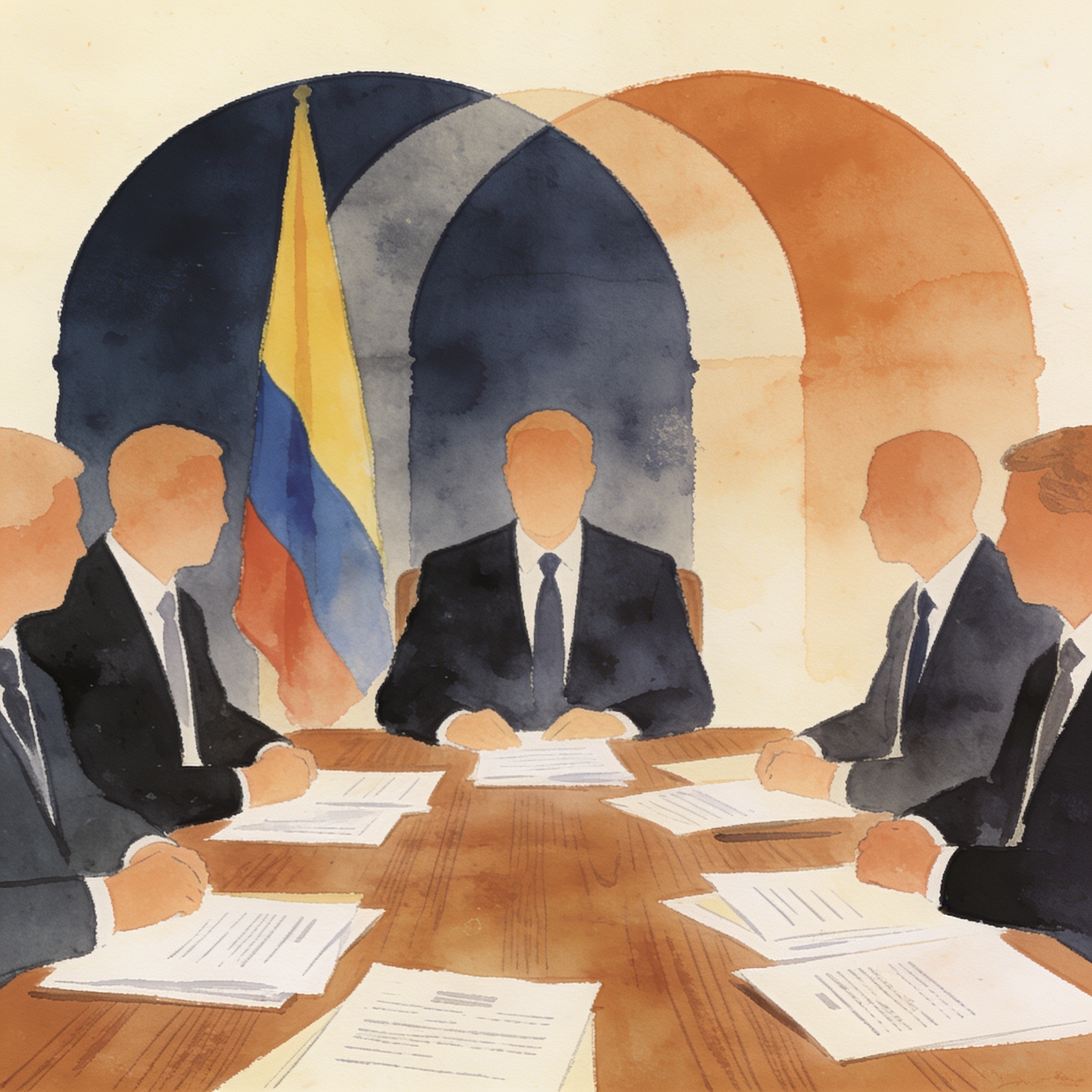 La transición diplomática exige continuidad institucional — Política, ilustración editorial