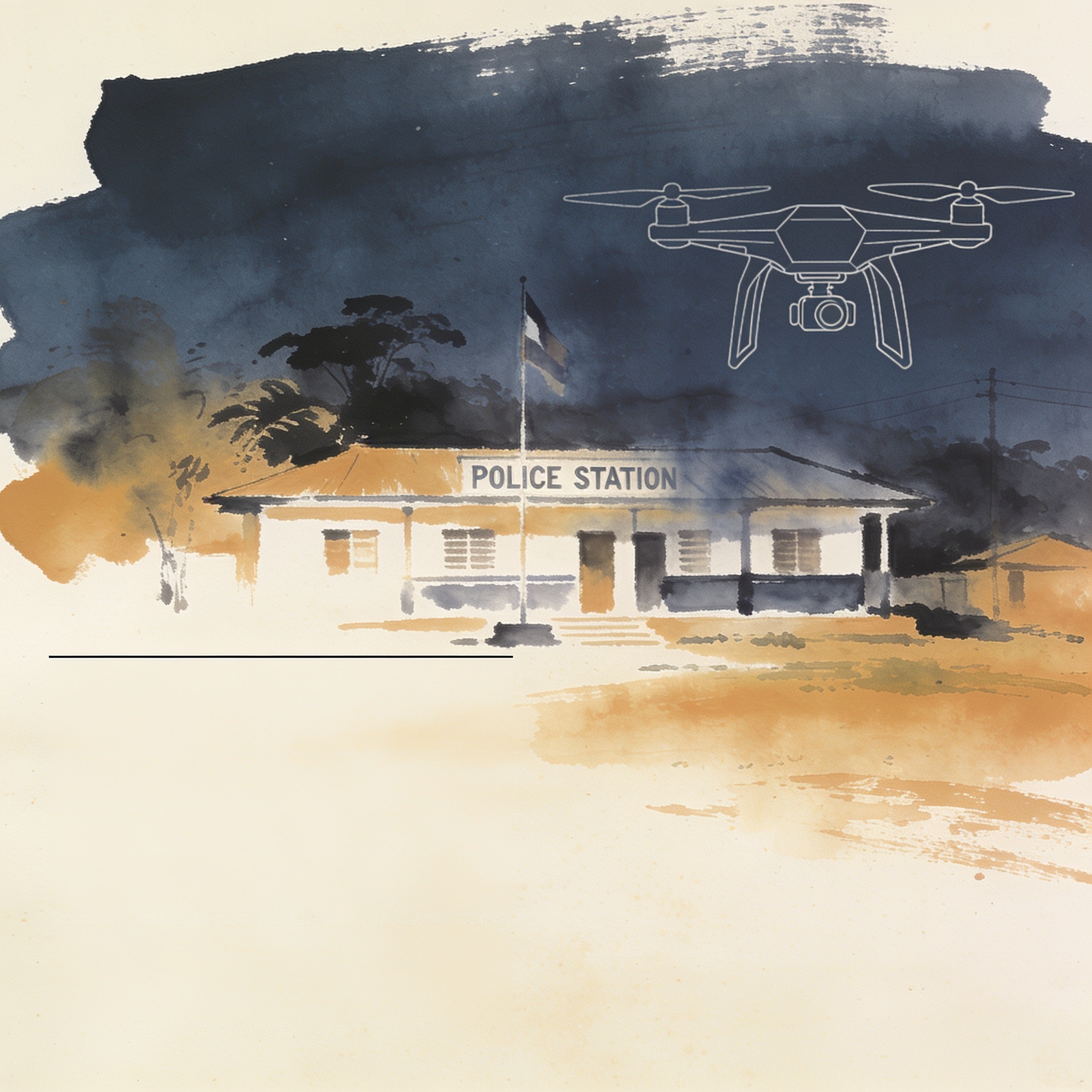 El Tambo y la guerra que no se cierra — Política, ilustración editorial