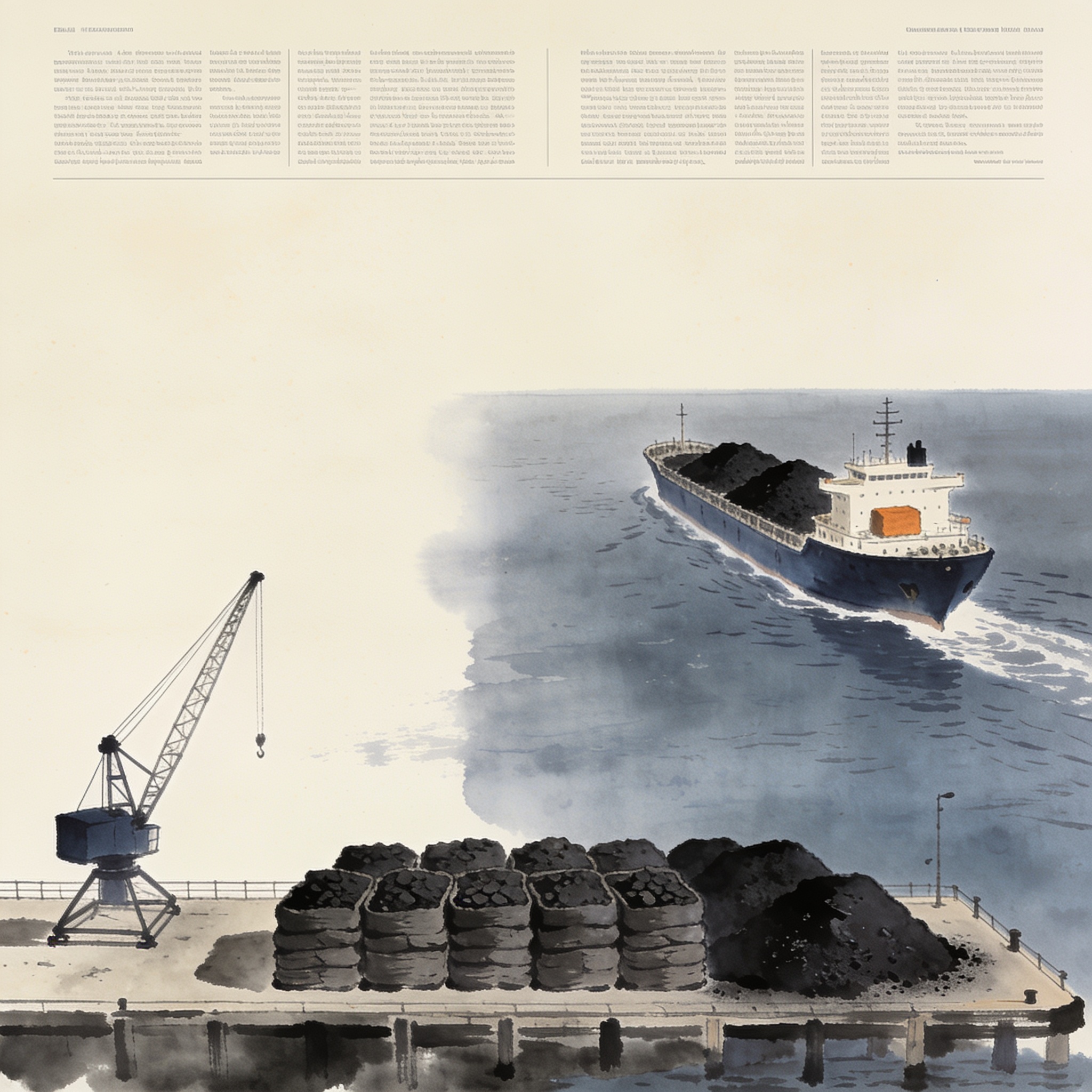El carbón a Israel regresa pero el mercado ya cambió — Comercio, ilustración editorial