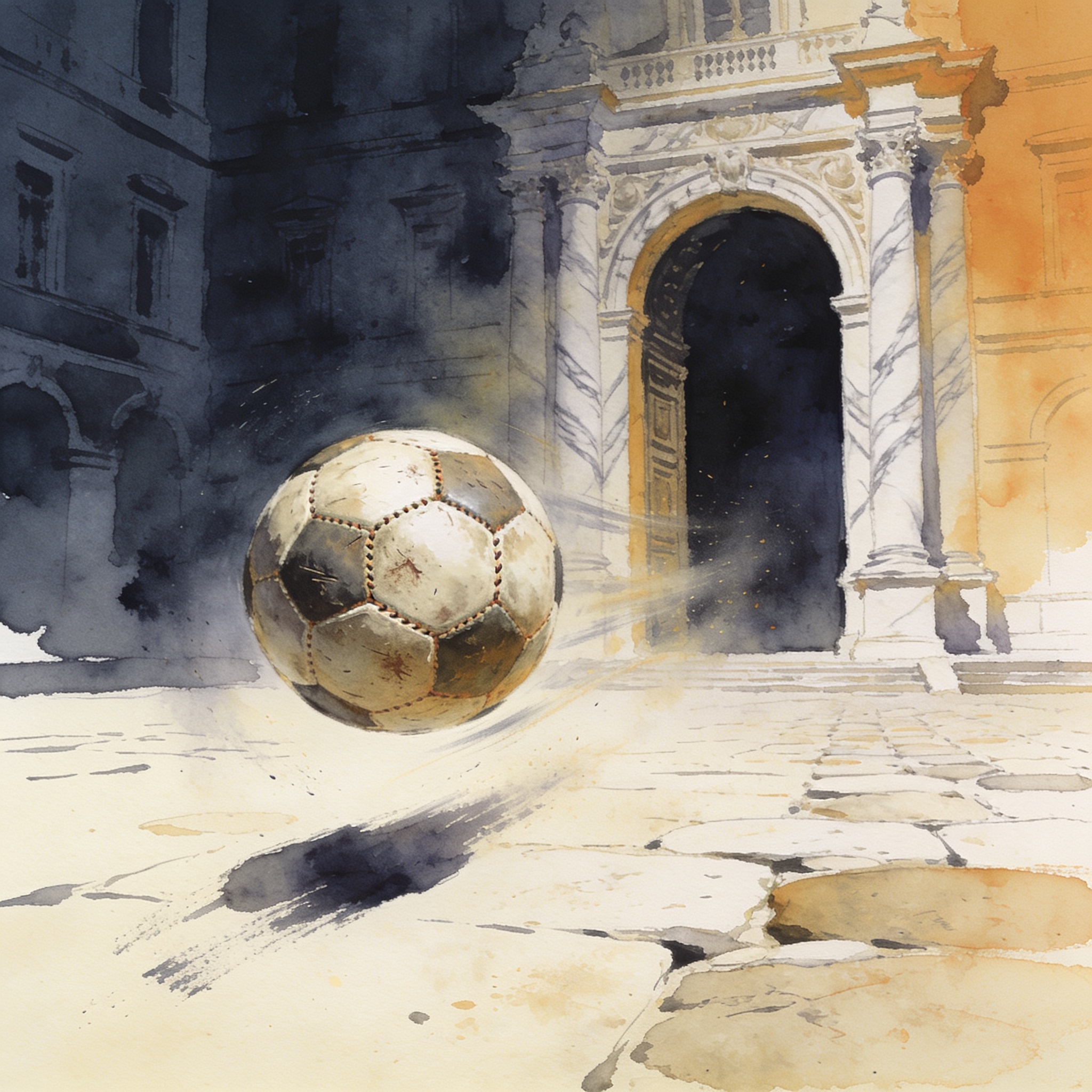 El balón entra al palacio y nadie pregunta quién paga la entrada — Deportes, ilustración editorial