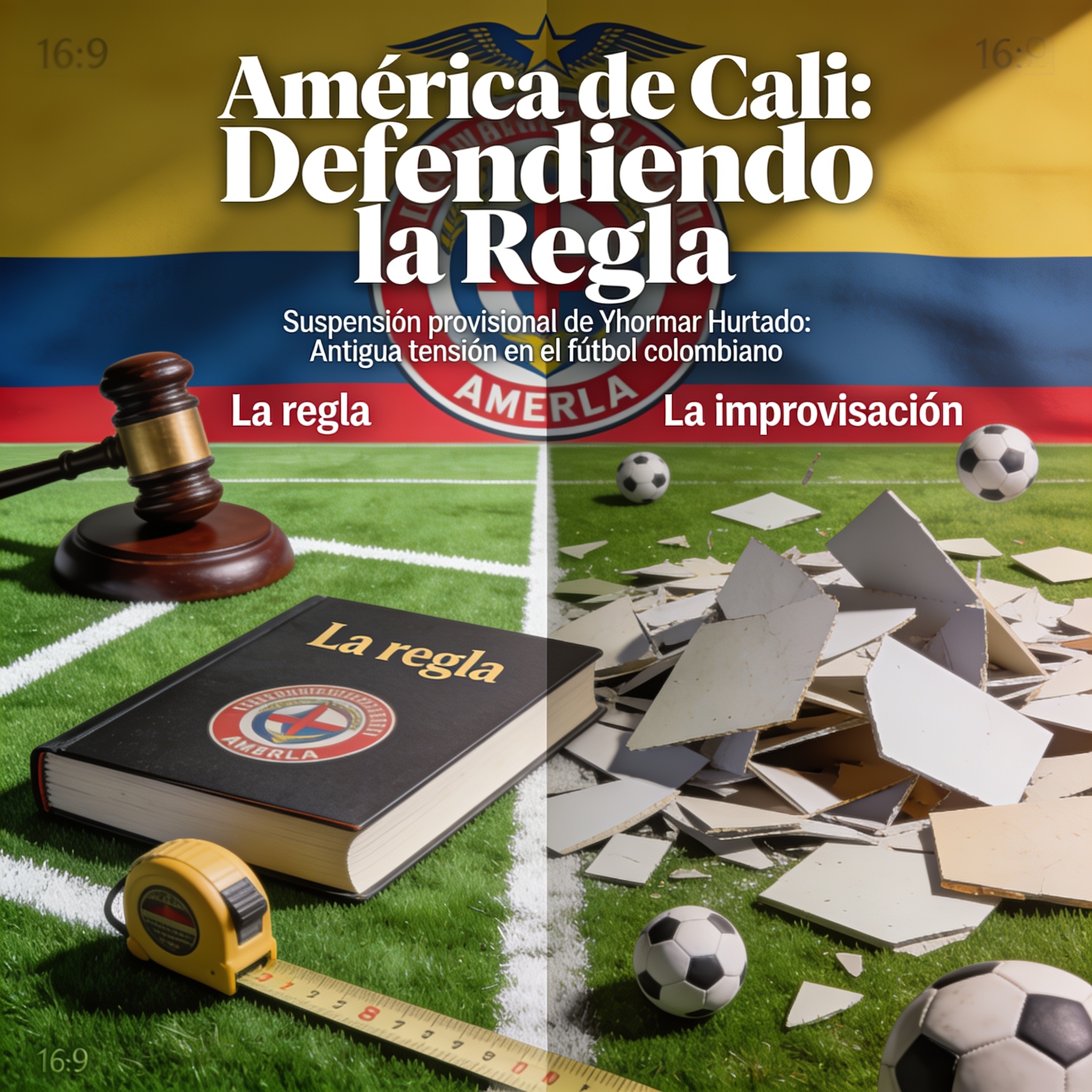 El América de Cali defiende la regla frente a la improvisación — Deportes, ilustración editorial
