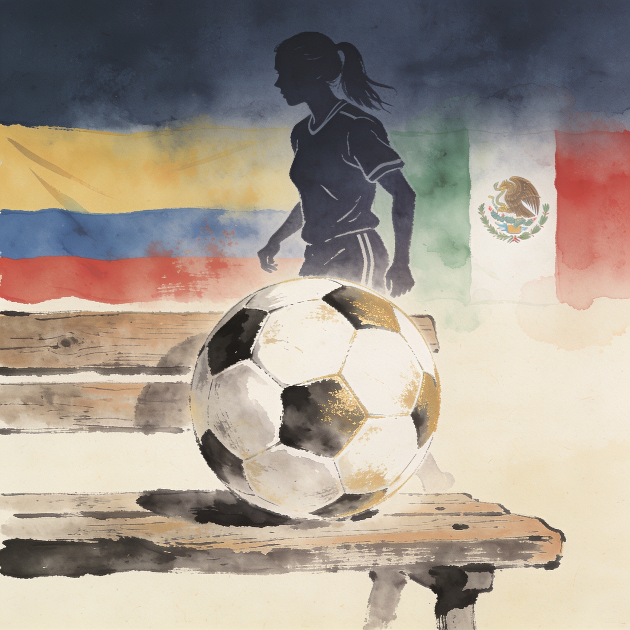 La plata del fútbol femenino pesa más que el oro — Deportes, ilustración editorial