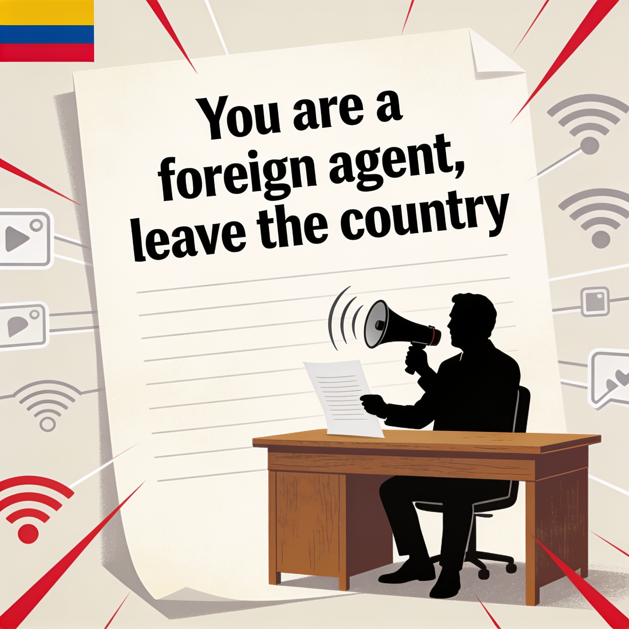 Petro en X y la carta que nadie pidió — Política, ilustración editorial