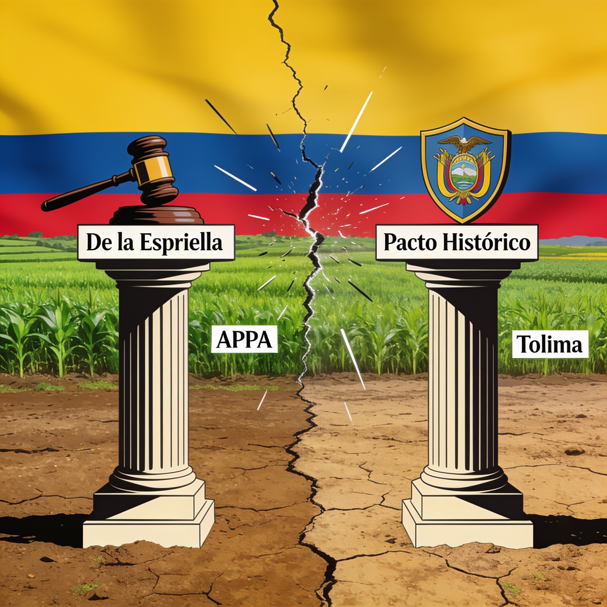 De la Espriella derogará las APPA en el Tolima y abre un choque institucional — Política, ilustración editorial