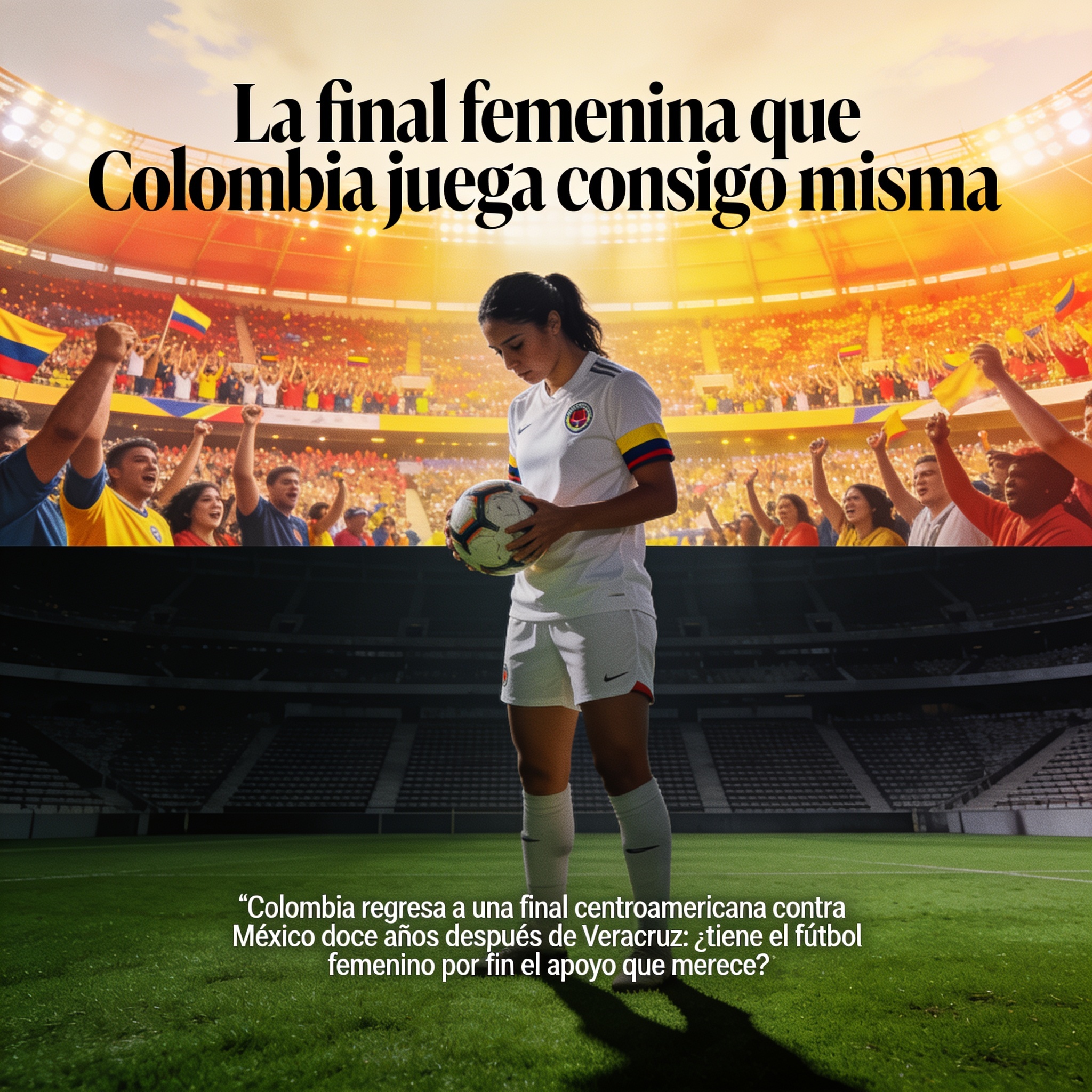 La final femenina que Colombia juega consigo misma — Deportes, ilustración editorial