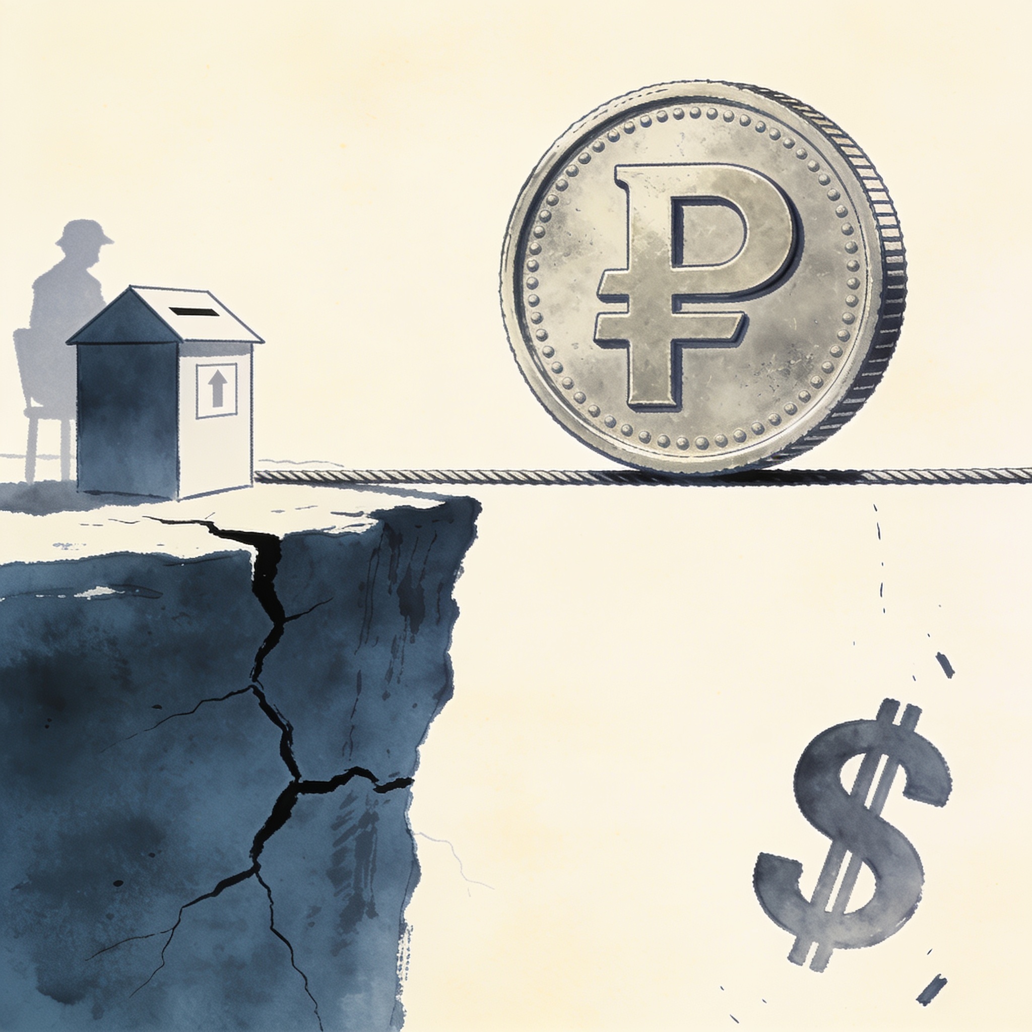 La fortaleza del peso oculta riesgos fiscales y electorales — Mercados, ilustración editorial